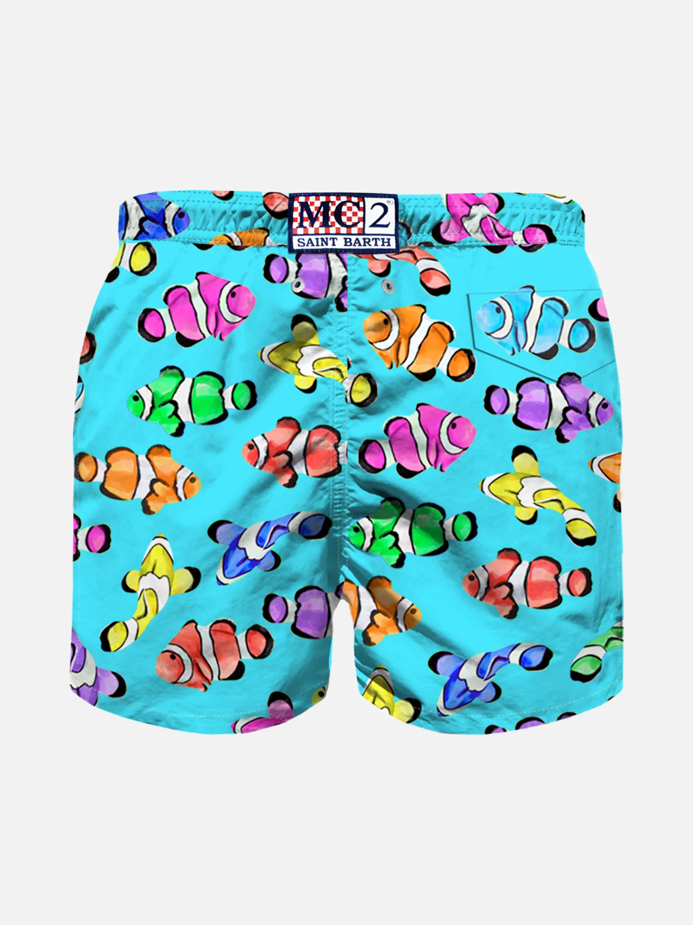 Boy swim shorts with multicolor clownfish print - Image 2