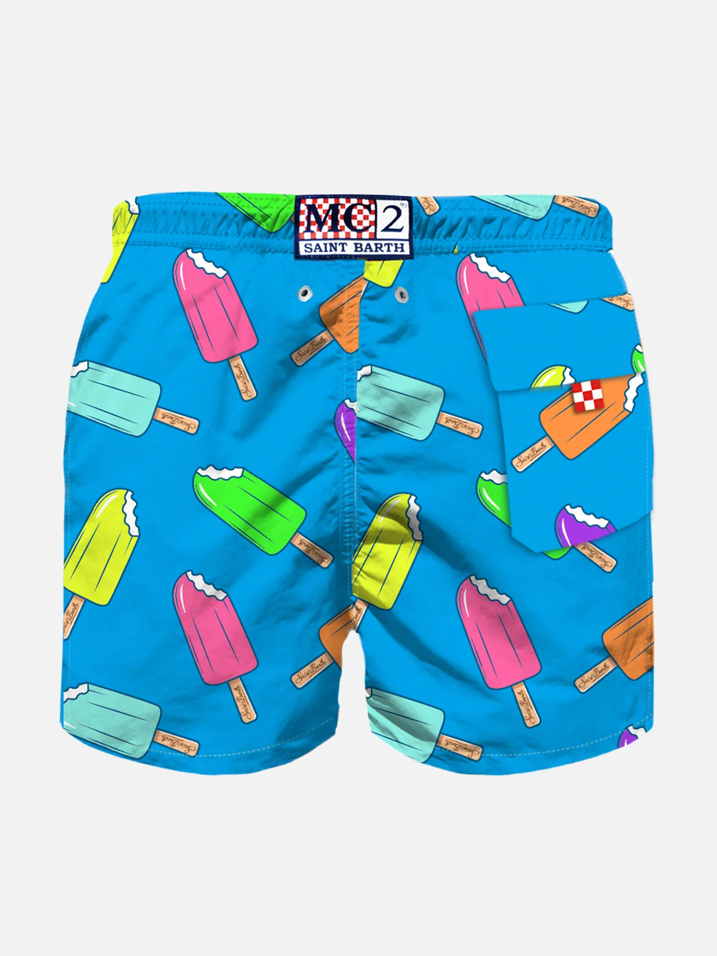 Boy classic swim shorts with ice cream print - Image 2