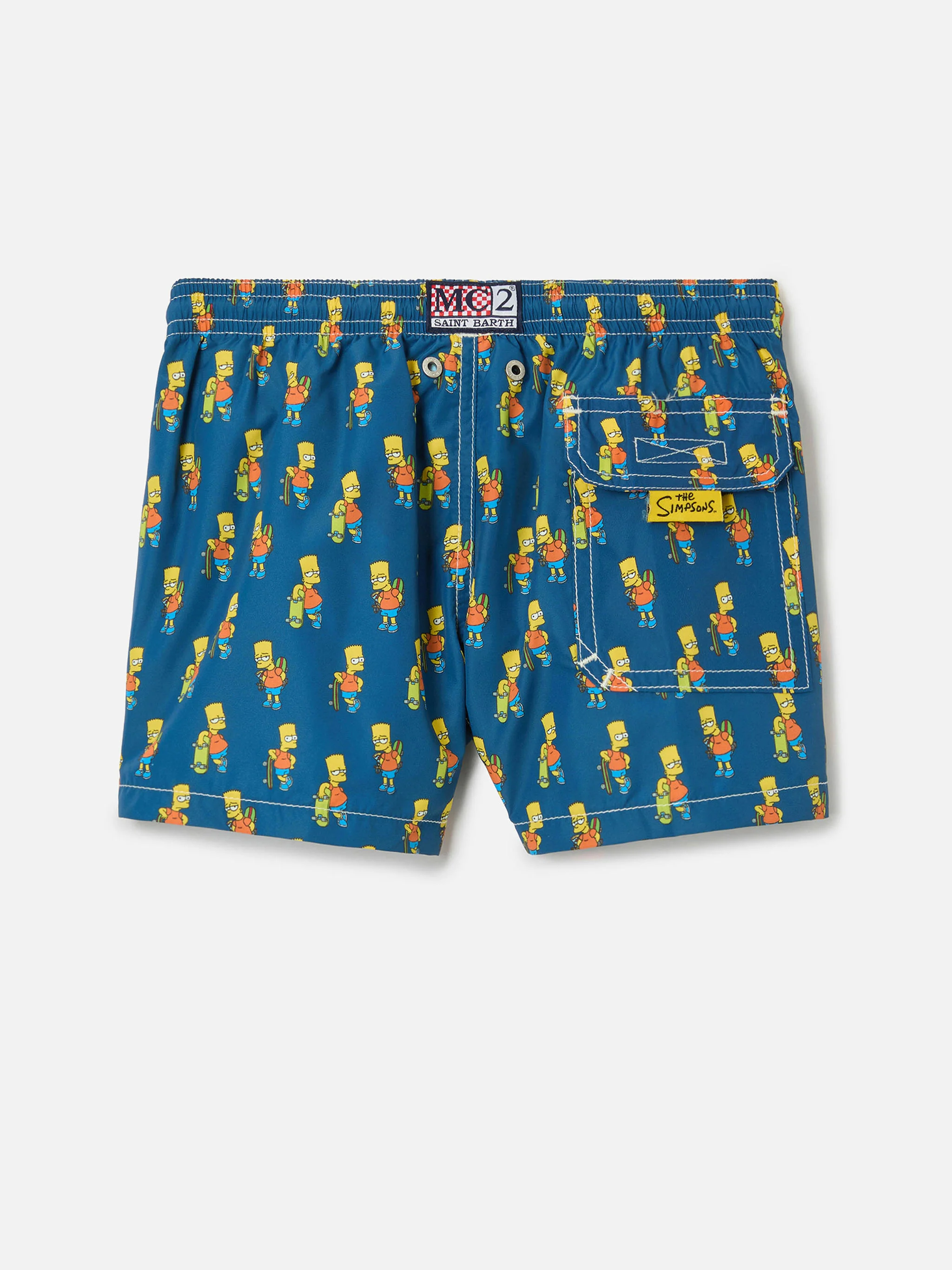 Boy light fabric swim shorts with skater Bart print | THE SIMPSONS SPECIAL EDITION - Image 2