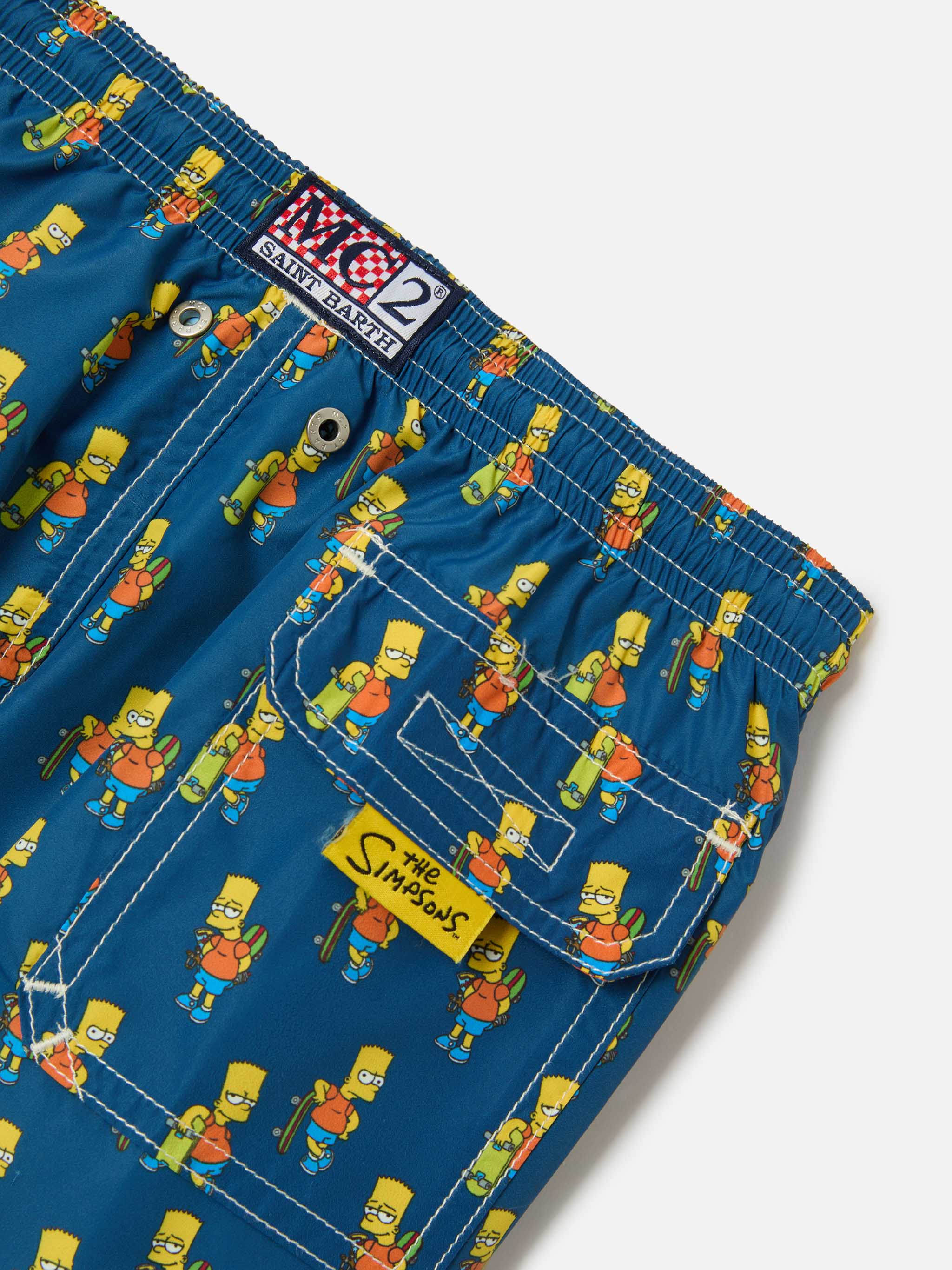 Boy light fabric swim shorts with skater Bart print | THE SIMPSONS SPECIAL EDITION - Image 3
