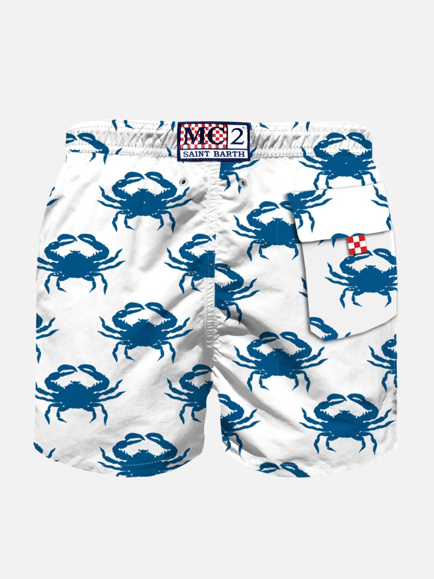 Boy swim shorts with velvet crabs - Image 2