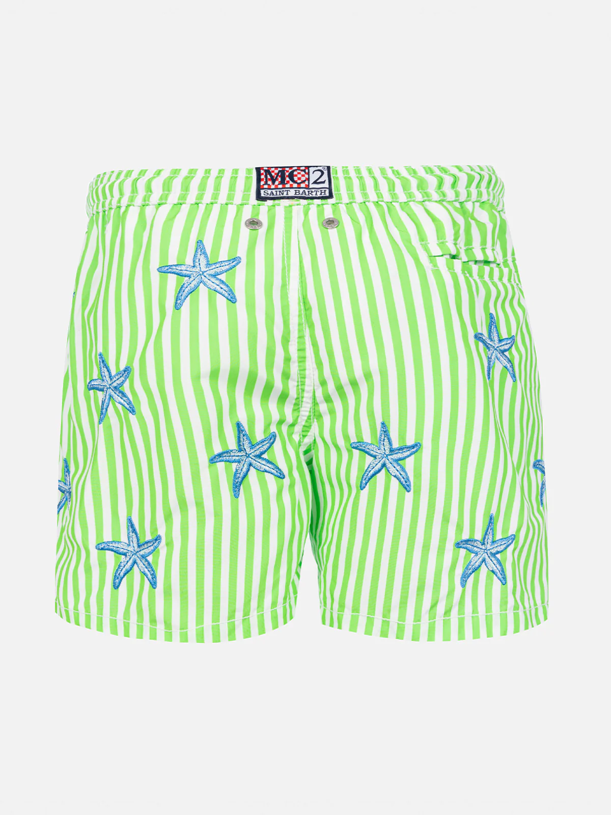 Boy classic swim shorts with starfish embroidery - Image 2