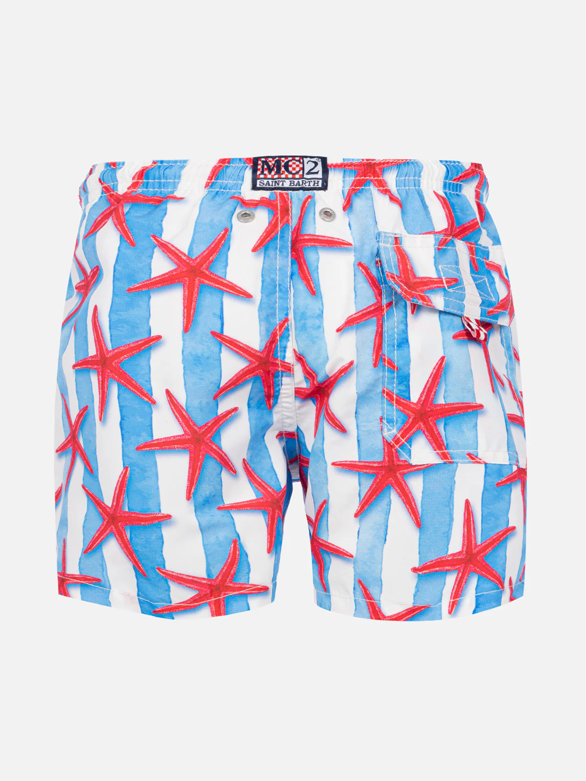 Boy swim shorts with starfish print - Image 2