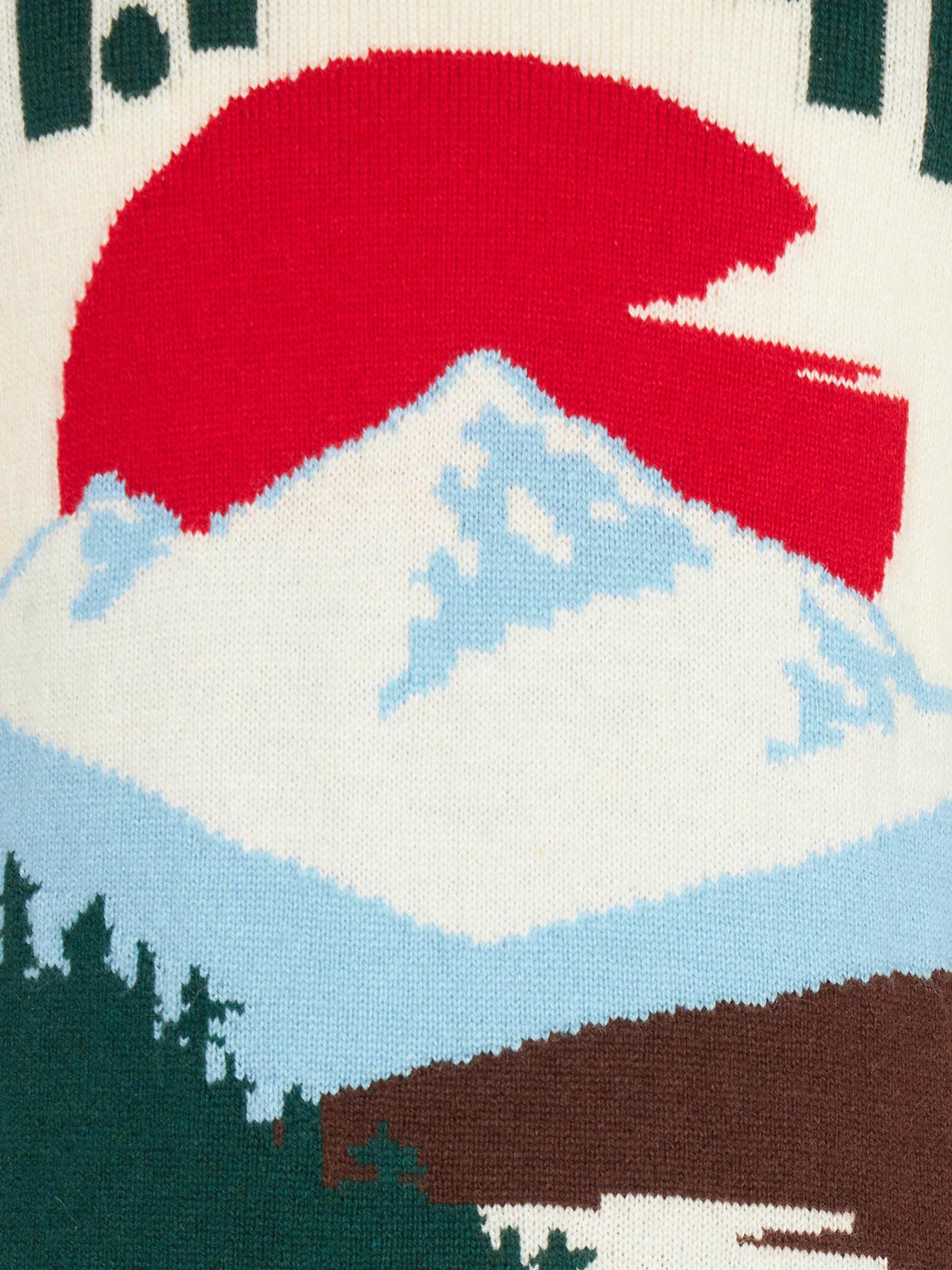 Boy white sweater with St. Moritz jacquard - Image 3