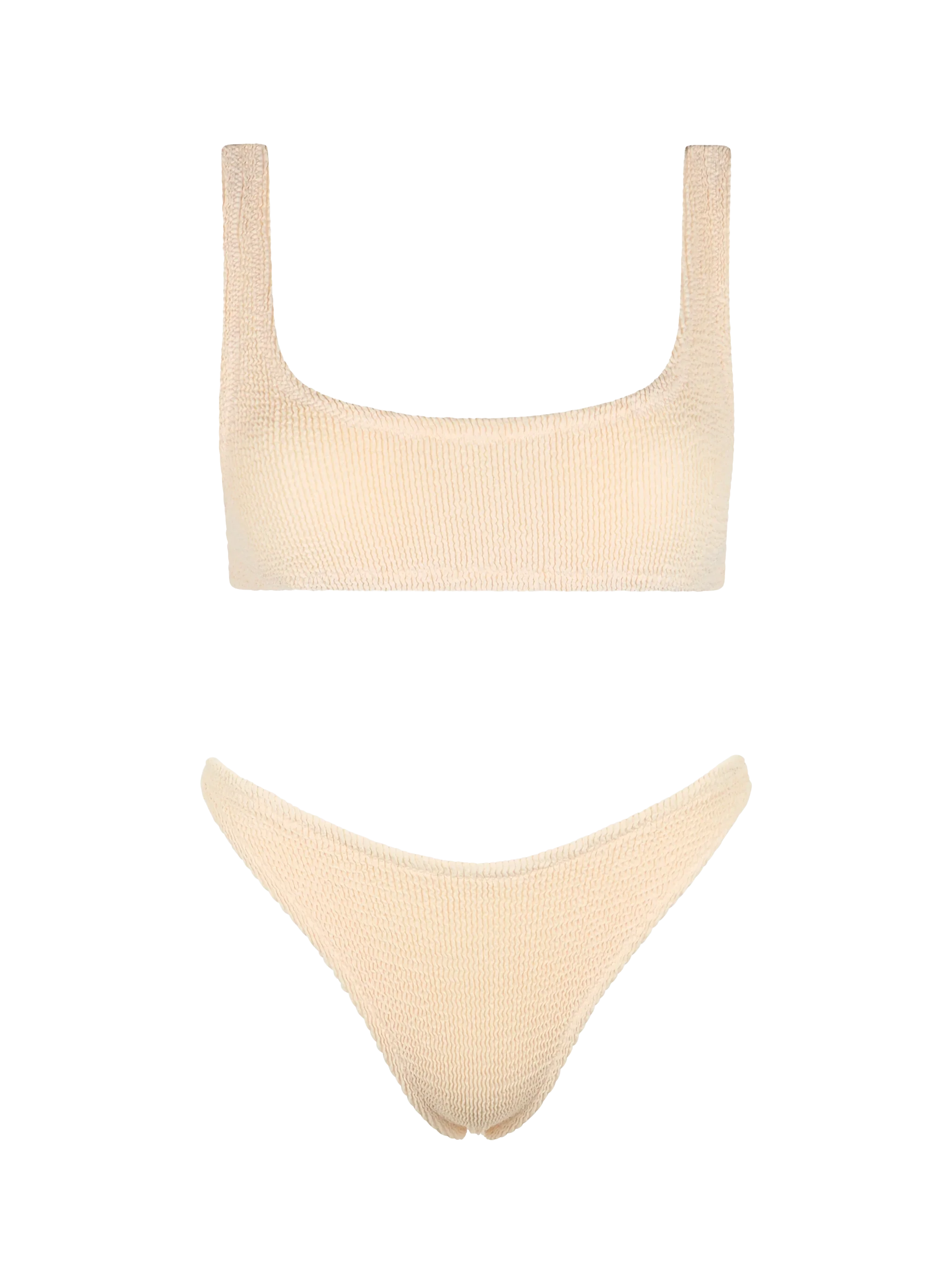 Bralette bikini Naima Naomi in beige crinkle