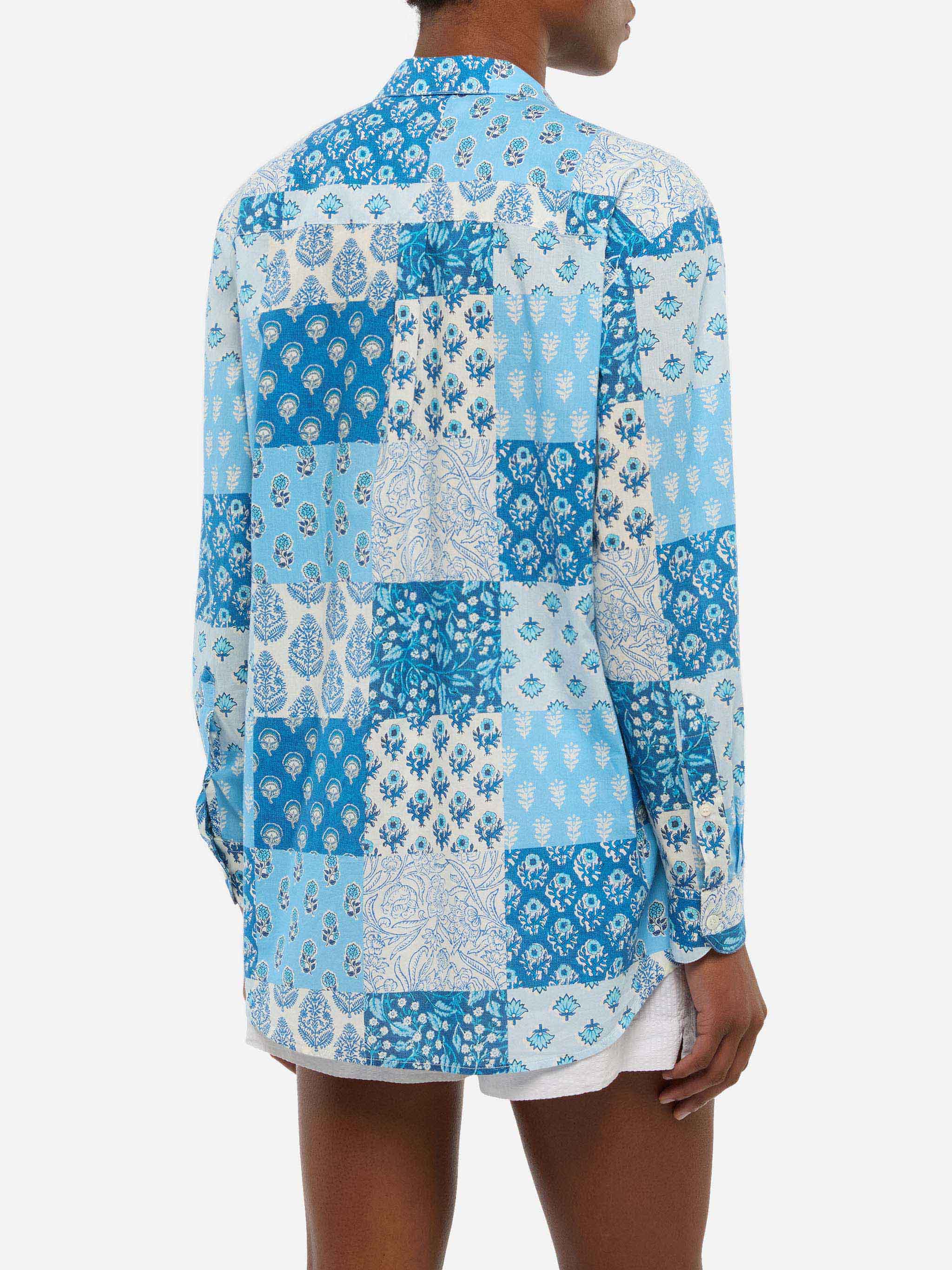 Brigitte flower-print cotton shirt - Image 3