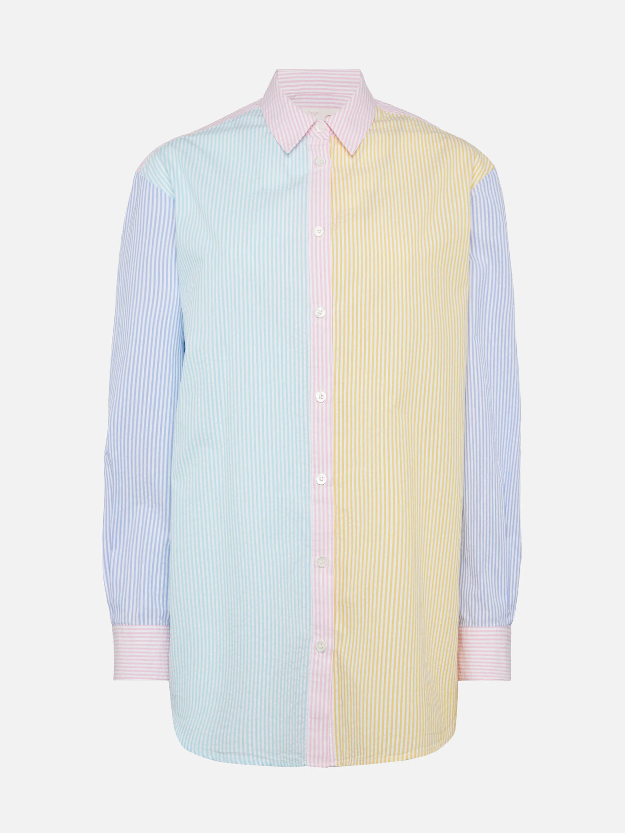 Brigitte striped-print seersucker shirt with Saint Barth embroidery - Image 4