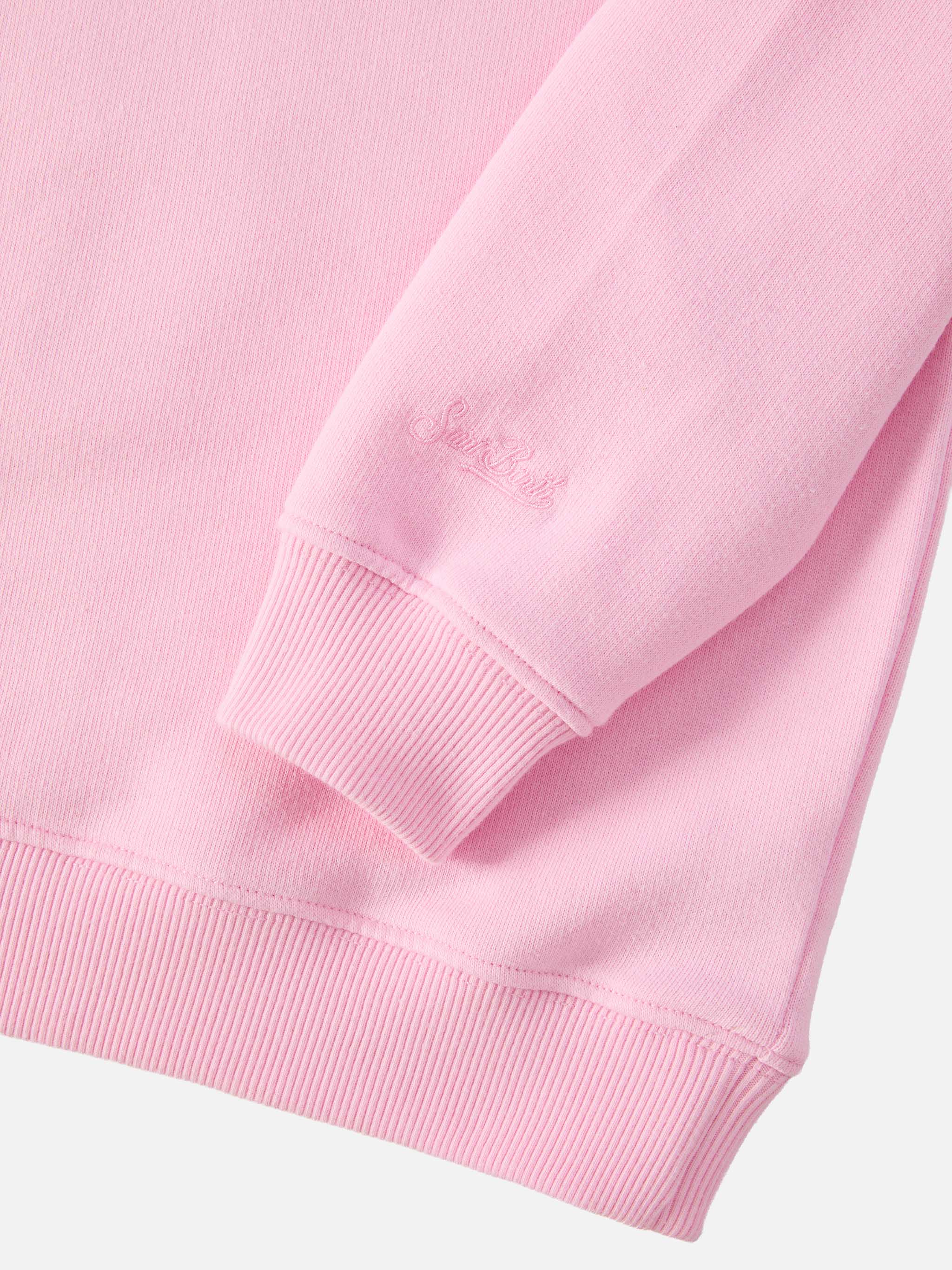 Briony crewneck sweatshirt with Bella e Monella rhinestone appliqué - Image 3