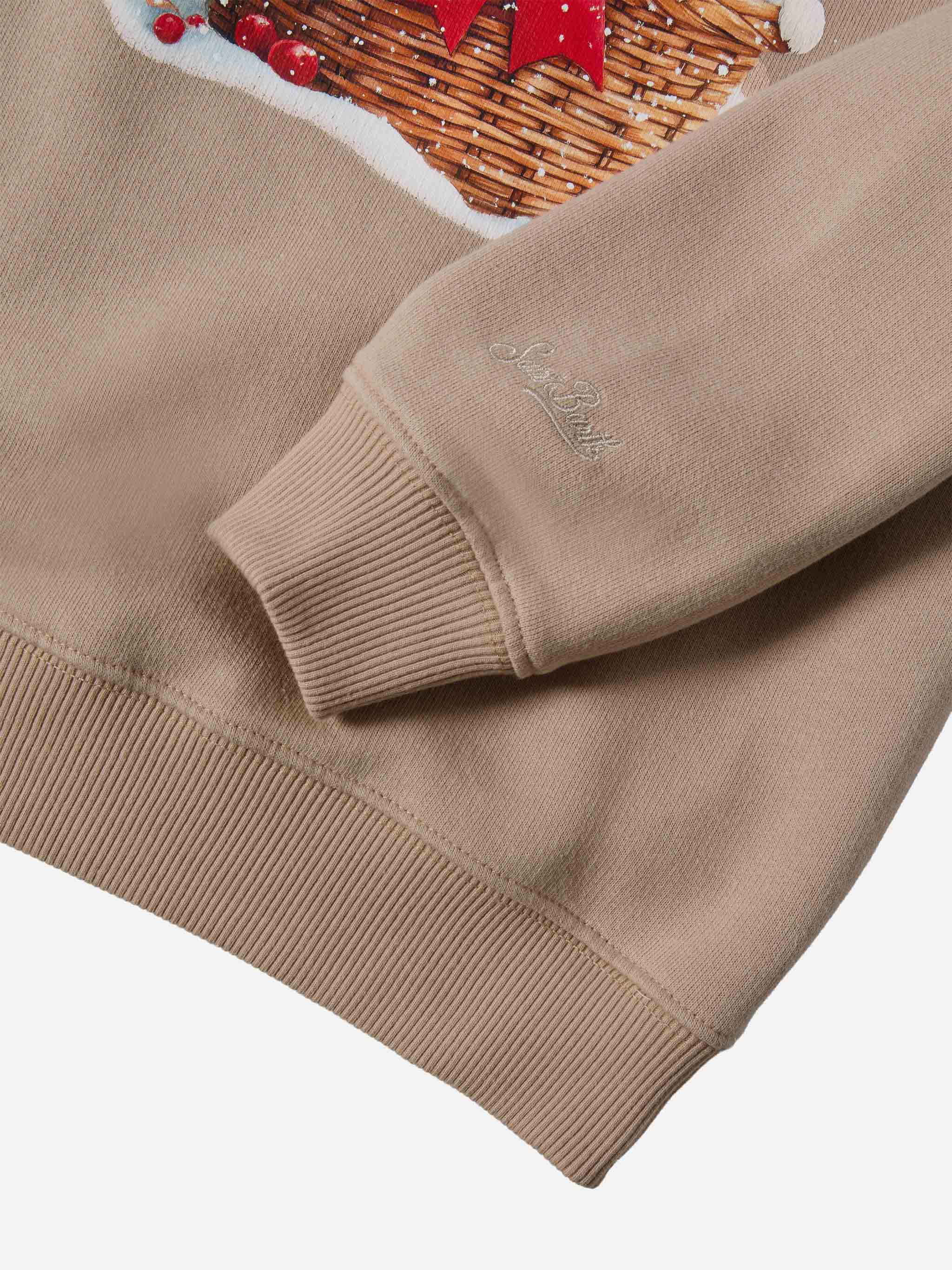 Briony crewneck sweatshirt with puppies print and embroidery - Image 4