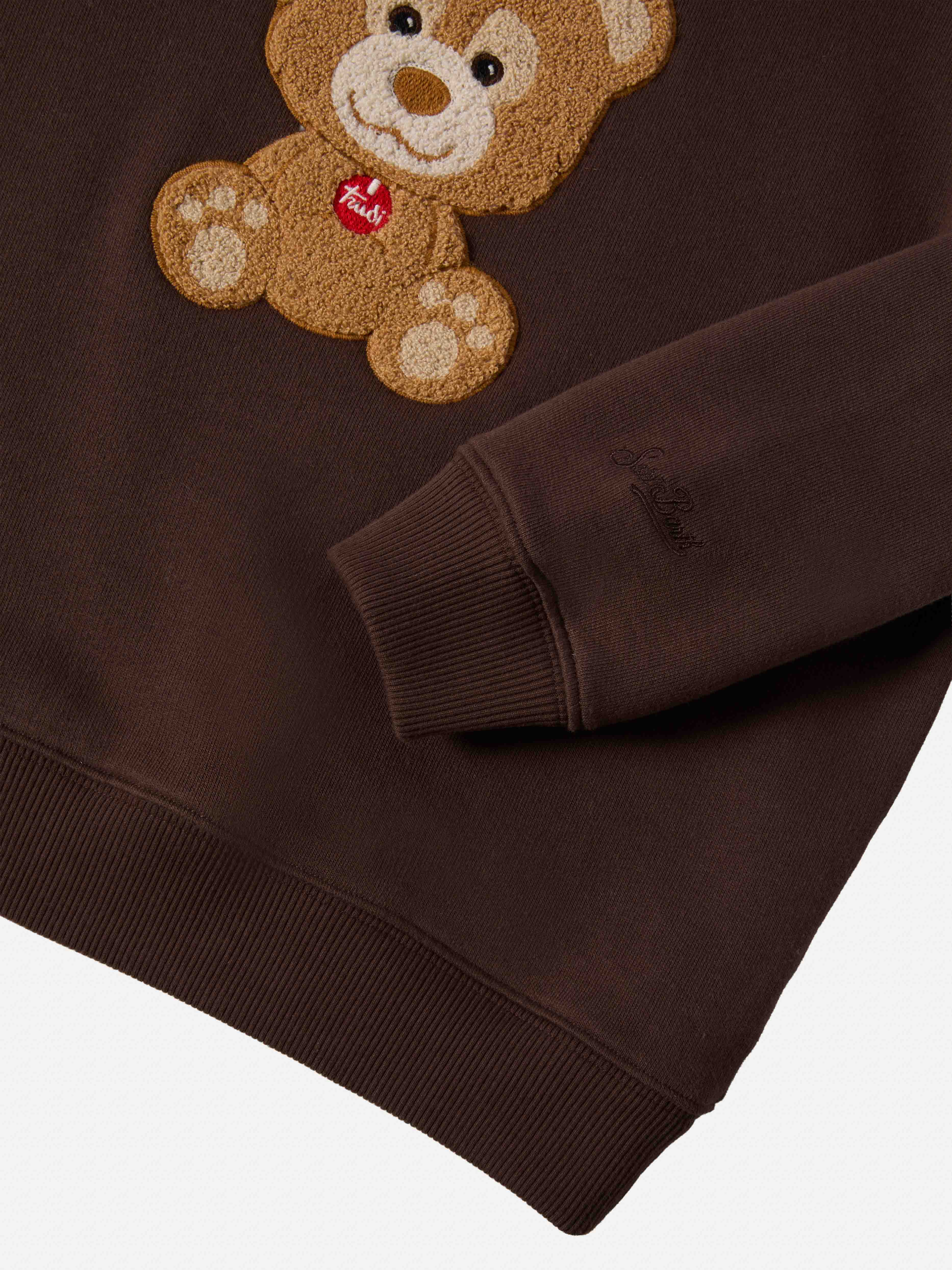 Briony crewneck sweatshirt with Trudi bear terry patch | TRUDI SPECIAL EDITION - Image 4