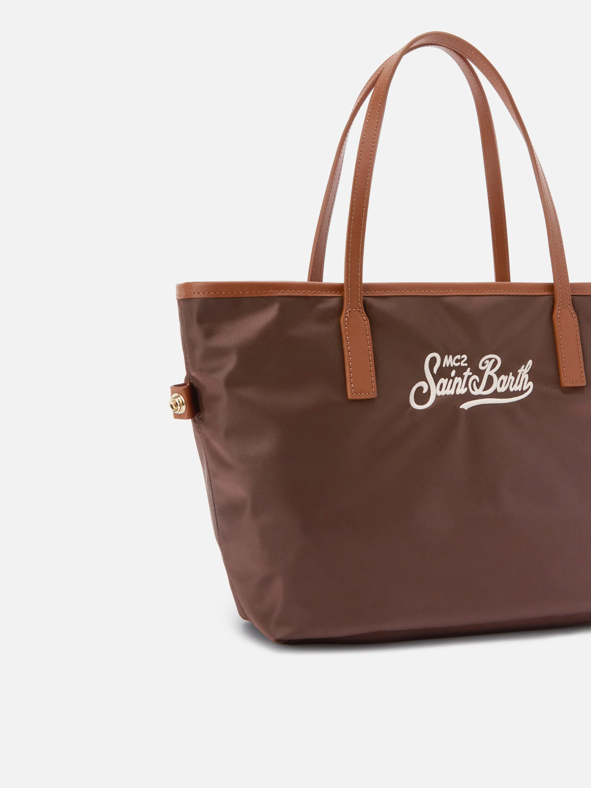 Brown City medium nylon bag - Image 3