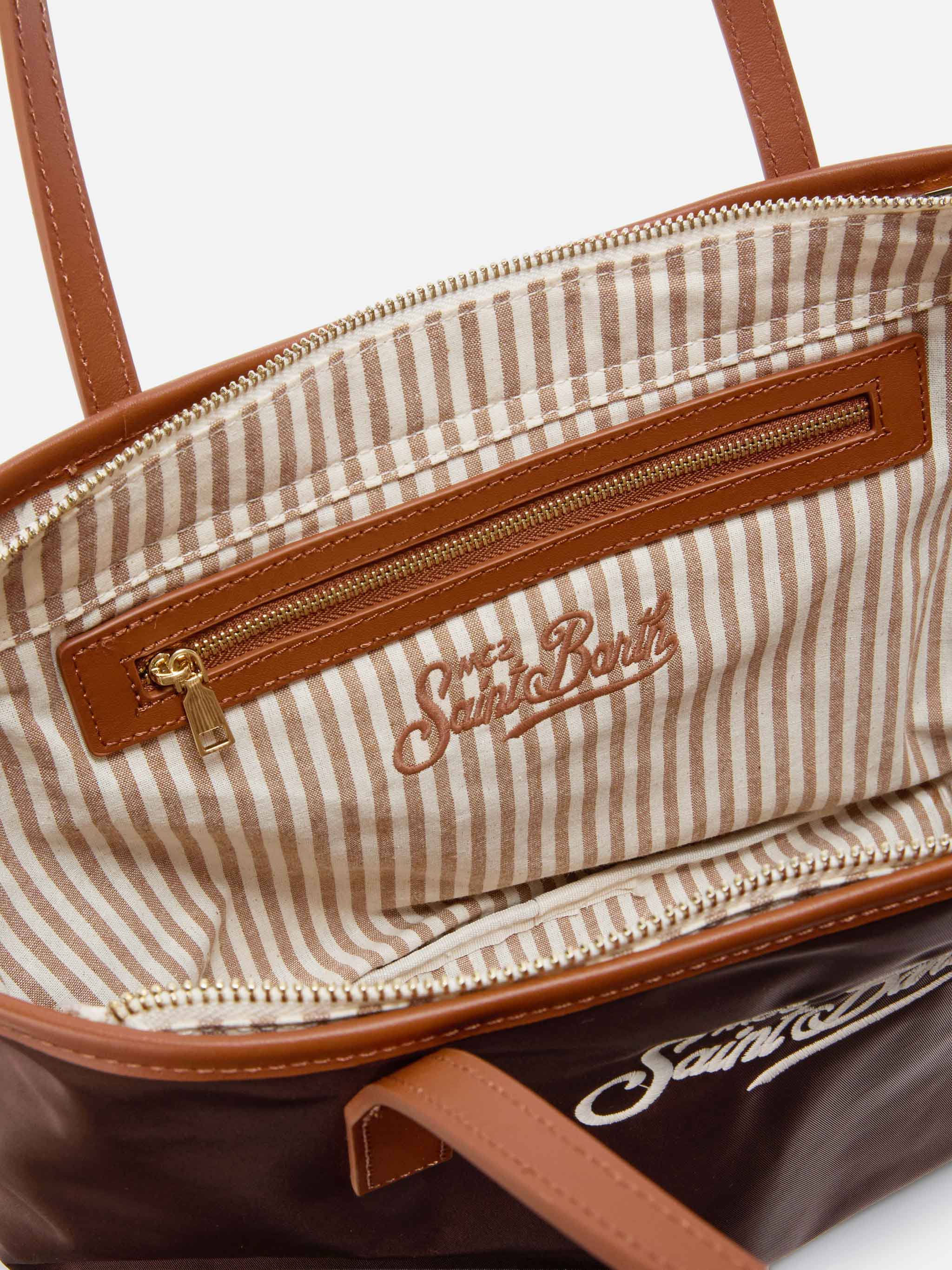 Brown City medium nylon bag - Image 5