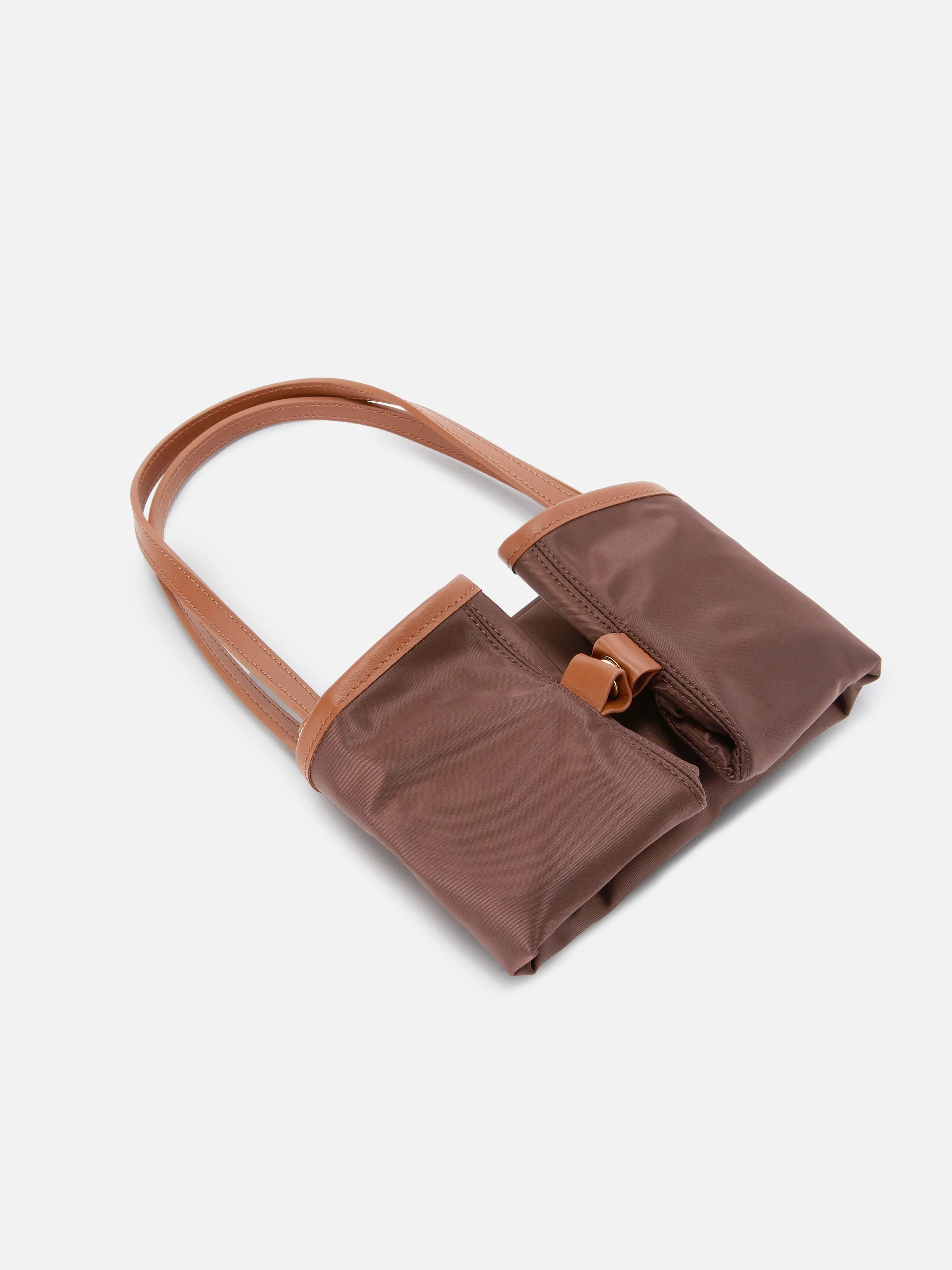Brown City medium nylon bag - Image 6