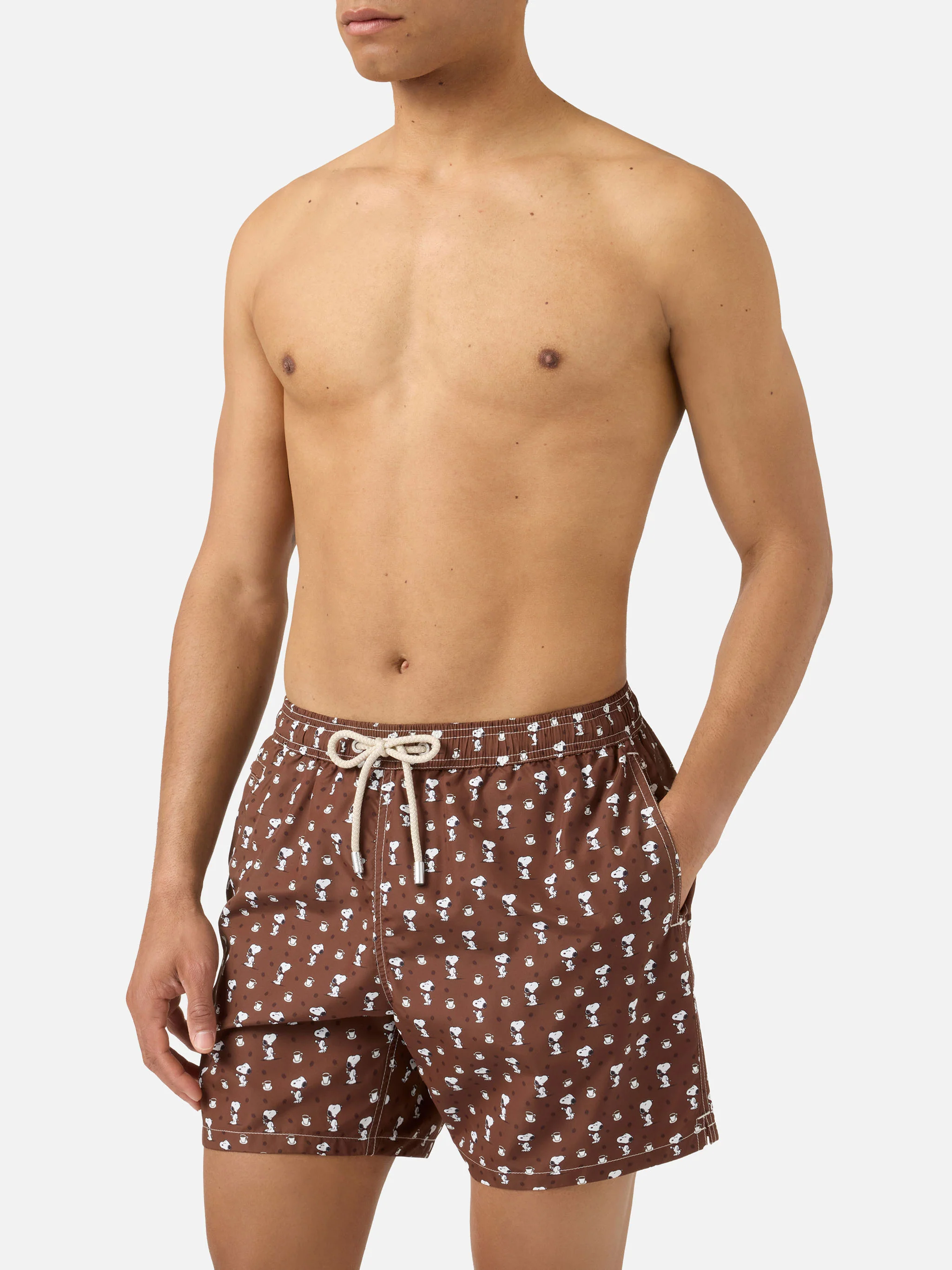 Brown Lighting Micro swim shorts with Snoopy print | Special Edition - Image 3