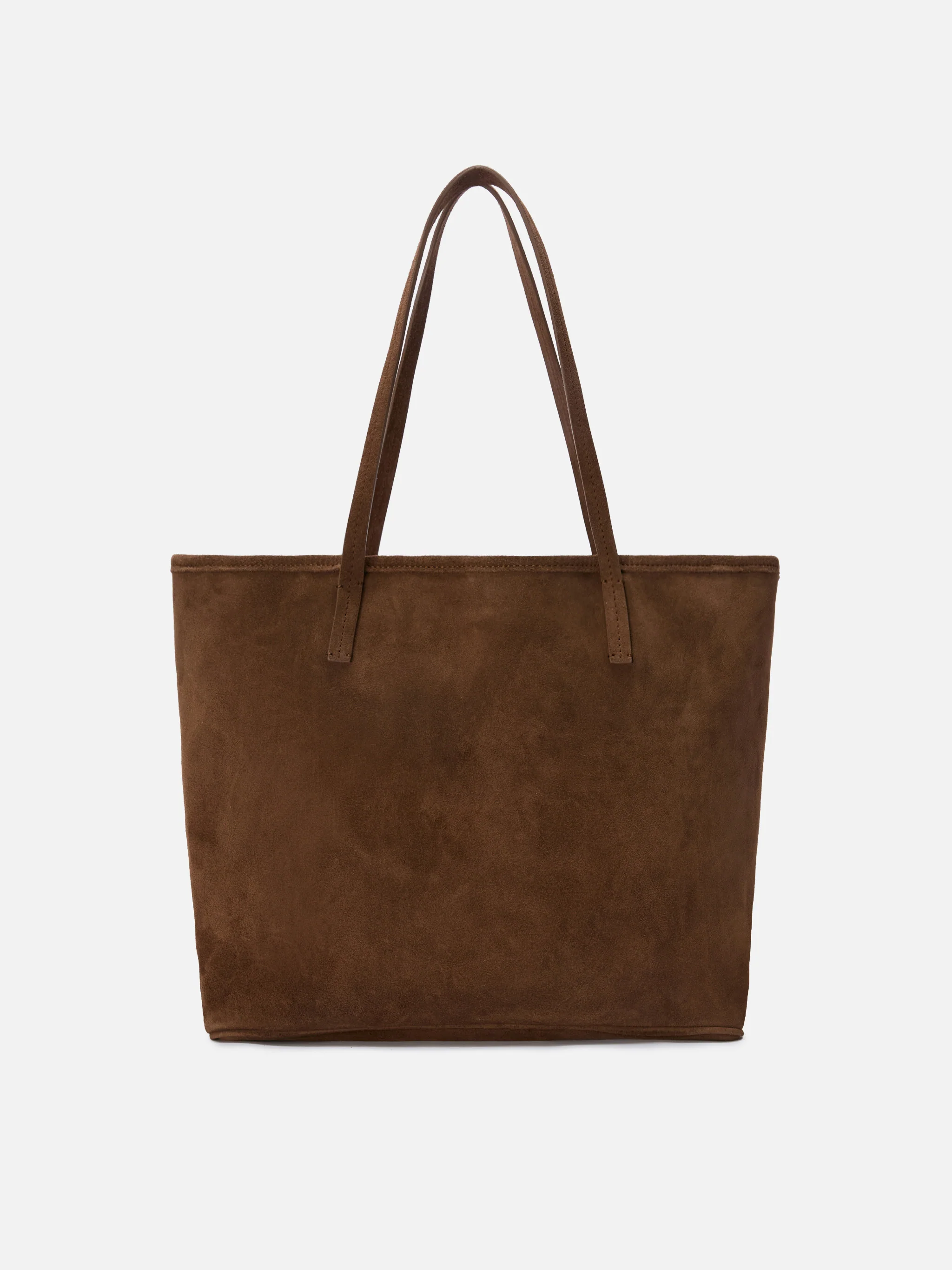 Brown suede City regular bag - Image 4