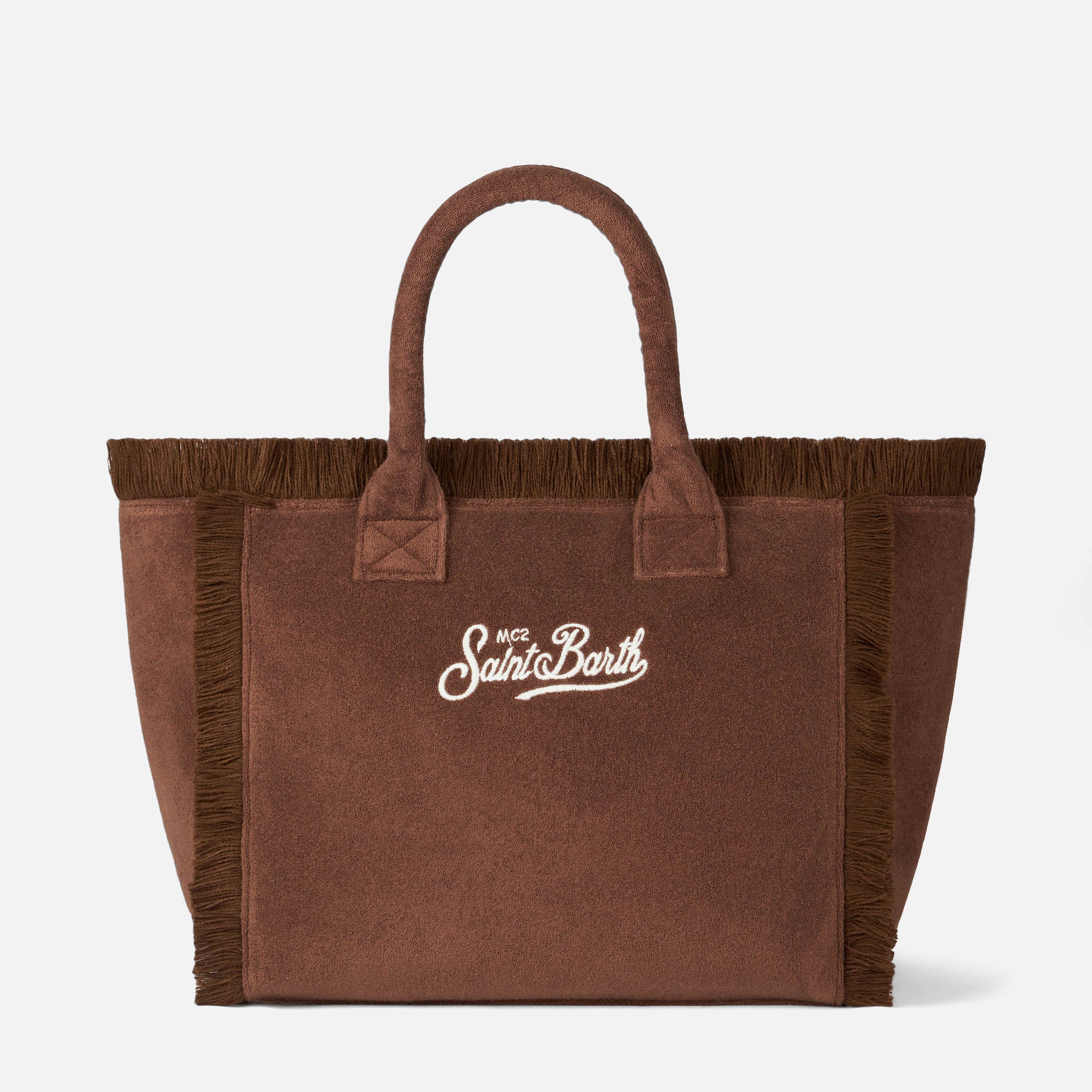 Brown terry Vanity Sponge tote bag - Image 2