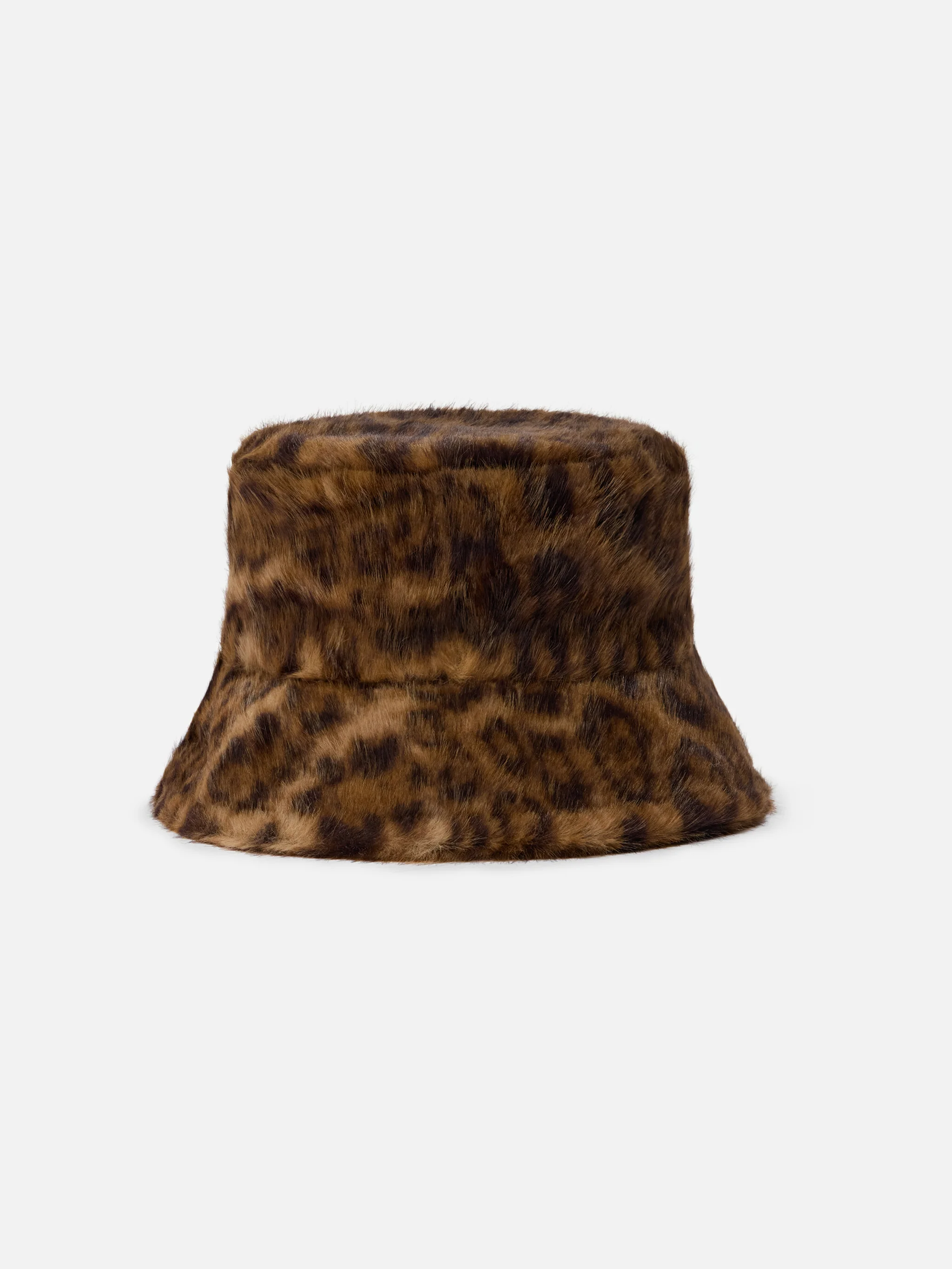 Bucket Hat Fur in leopard-print faux fur - Image 3