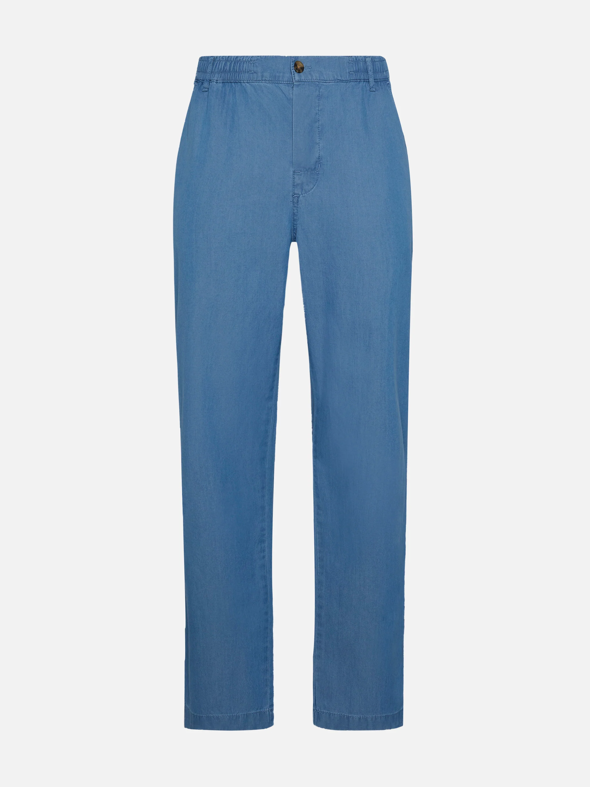 Calais denim blue chambray pants with drawstring - Image 4