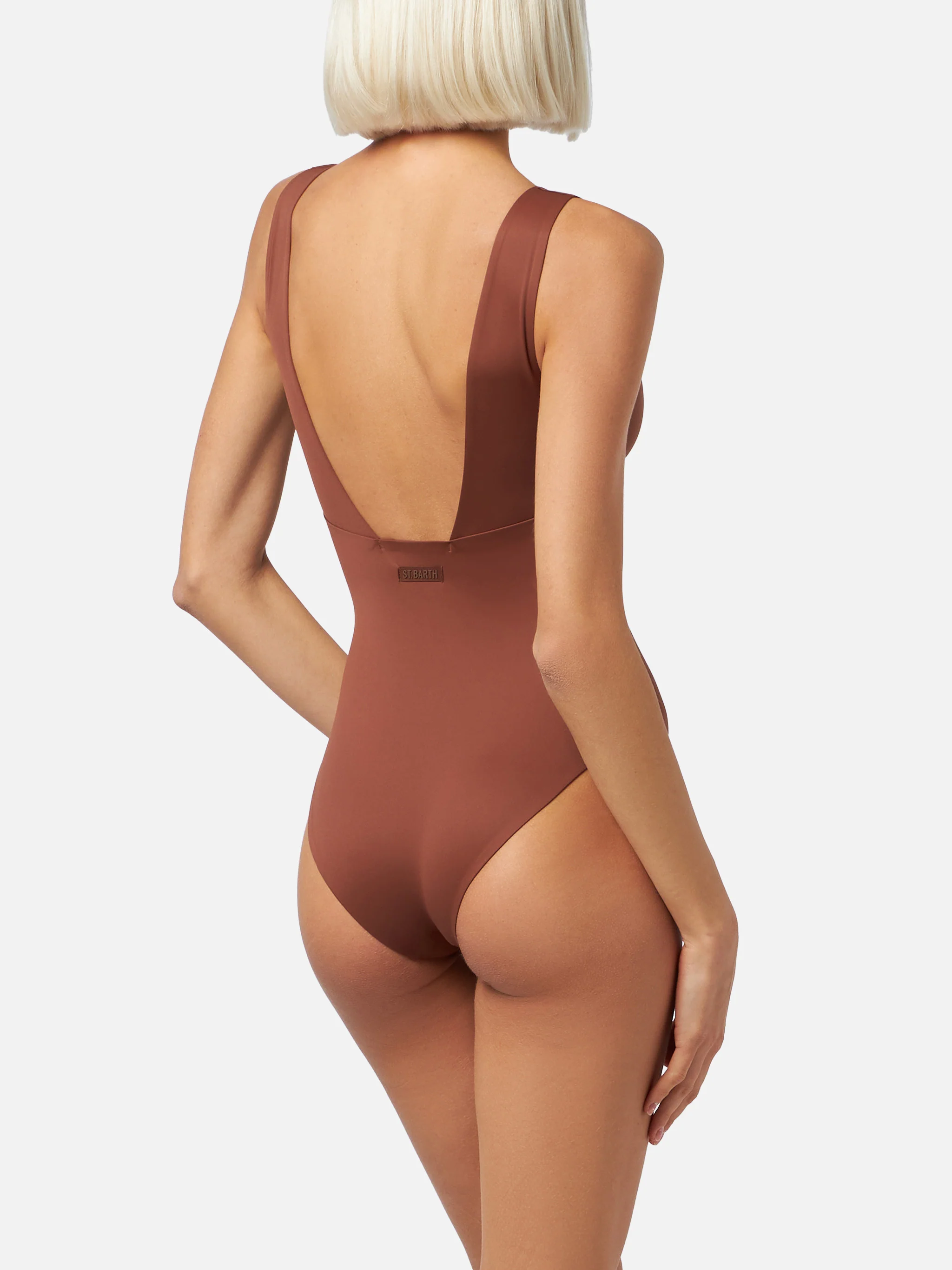 Calliope heat-sealed brown one-piece swimsuit - Image 4