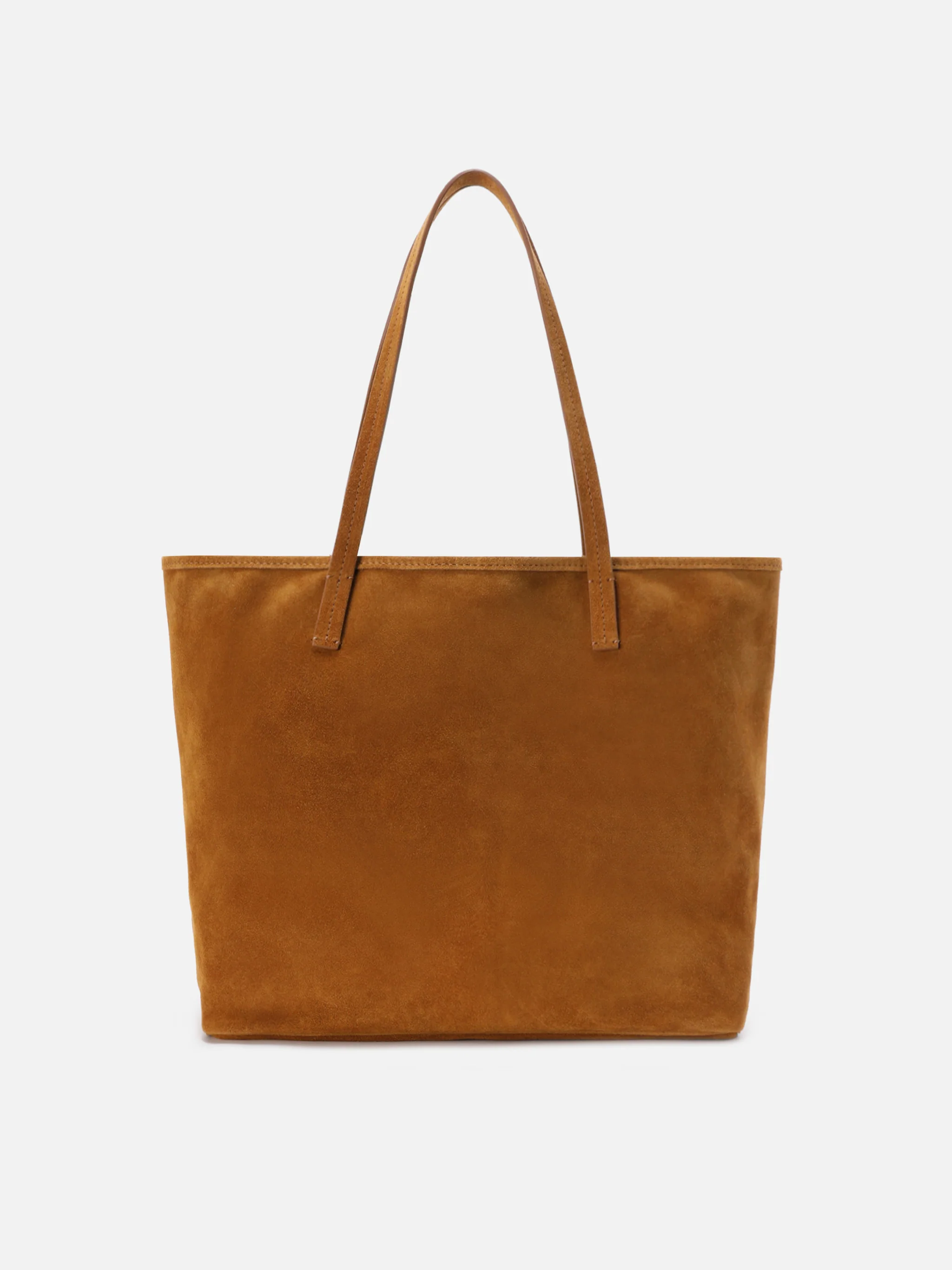 Camel suede City regular bag - Image 3