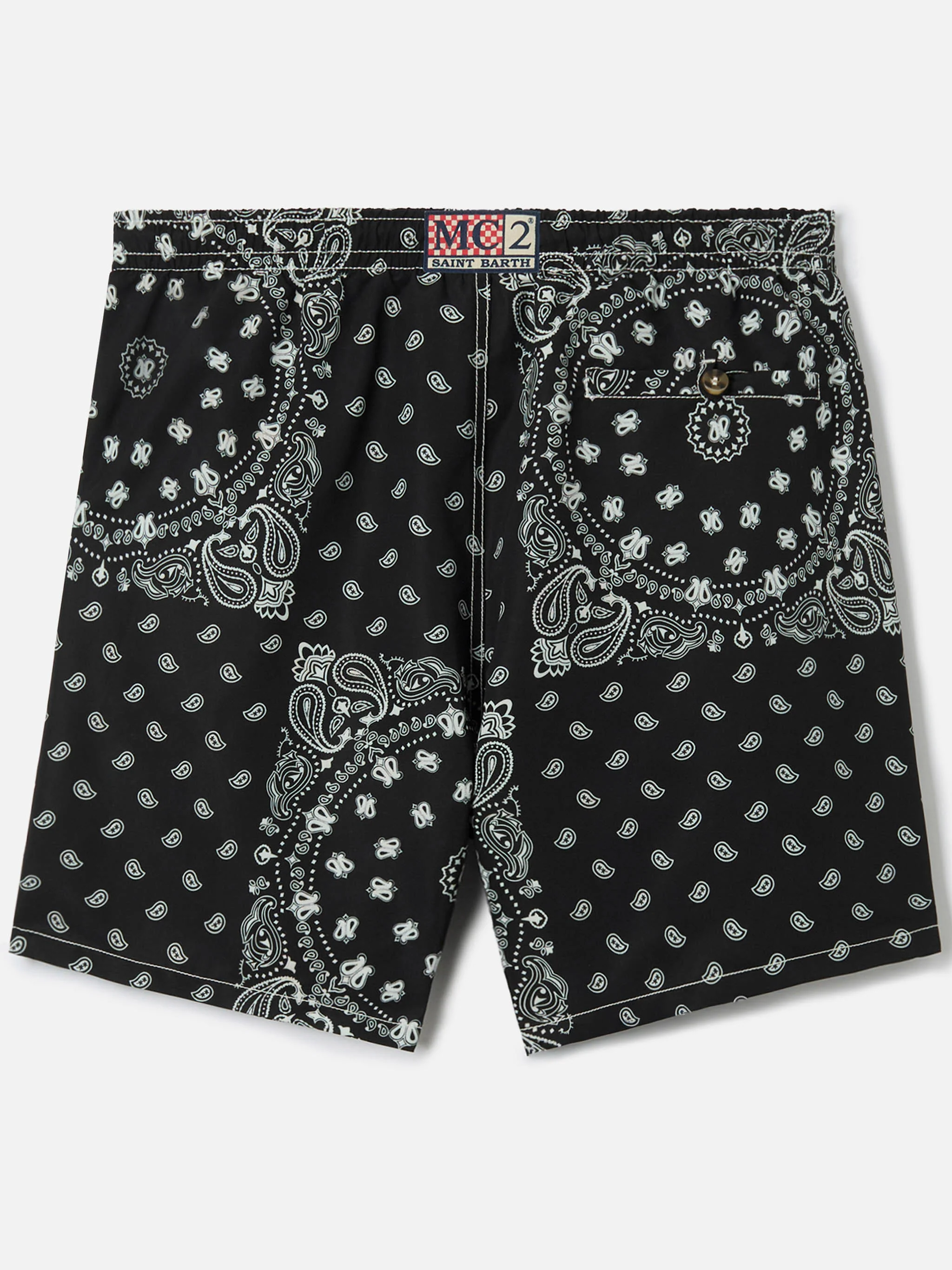Caprese swim shorts with black bandana print - Image 2