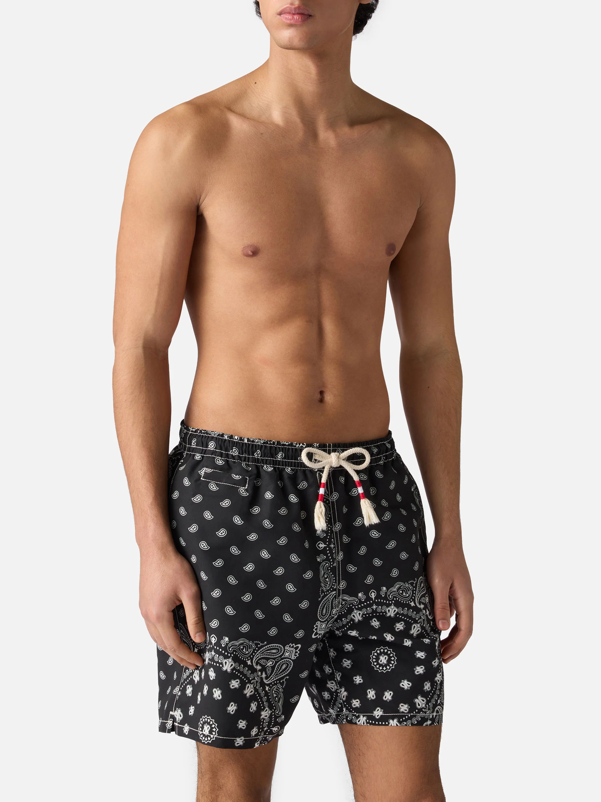Caprese swim shorts with black bandana print - Image 3