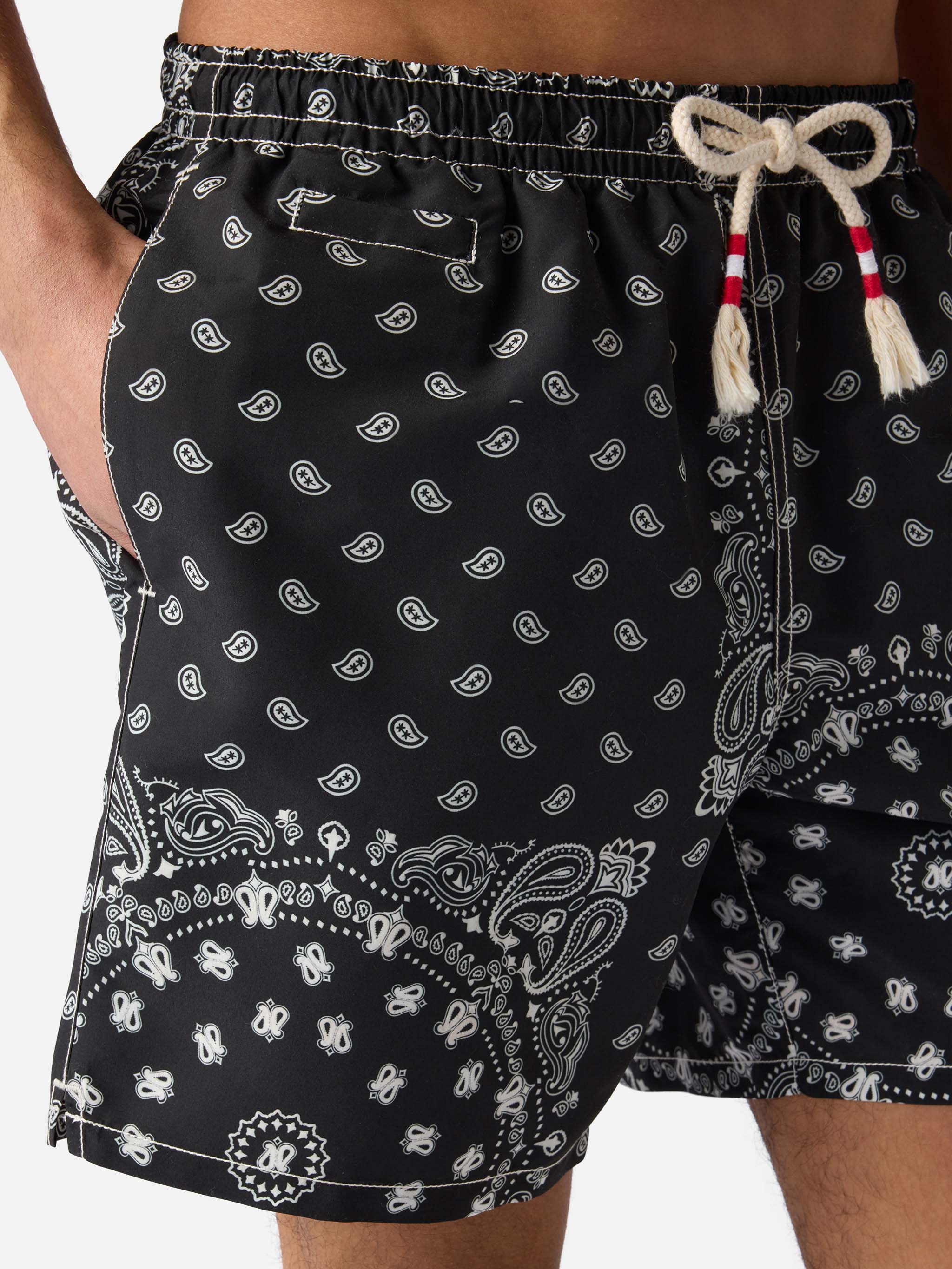 Caprese swim shorts with black bandana print - Image 4