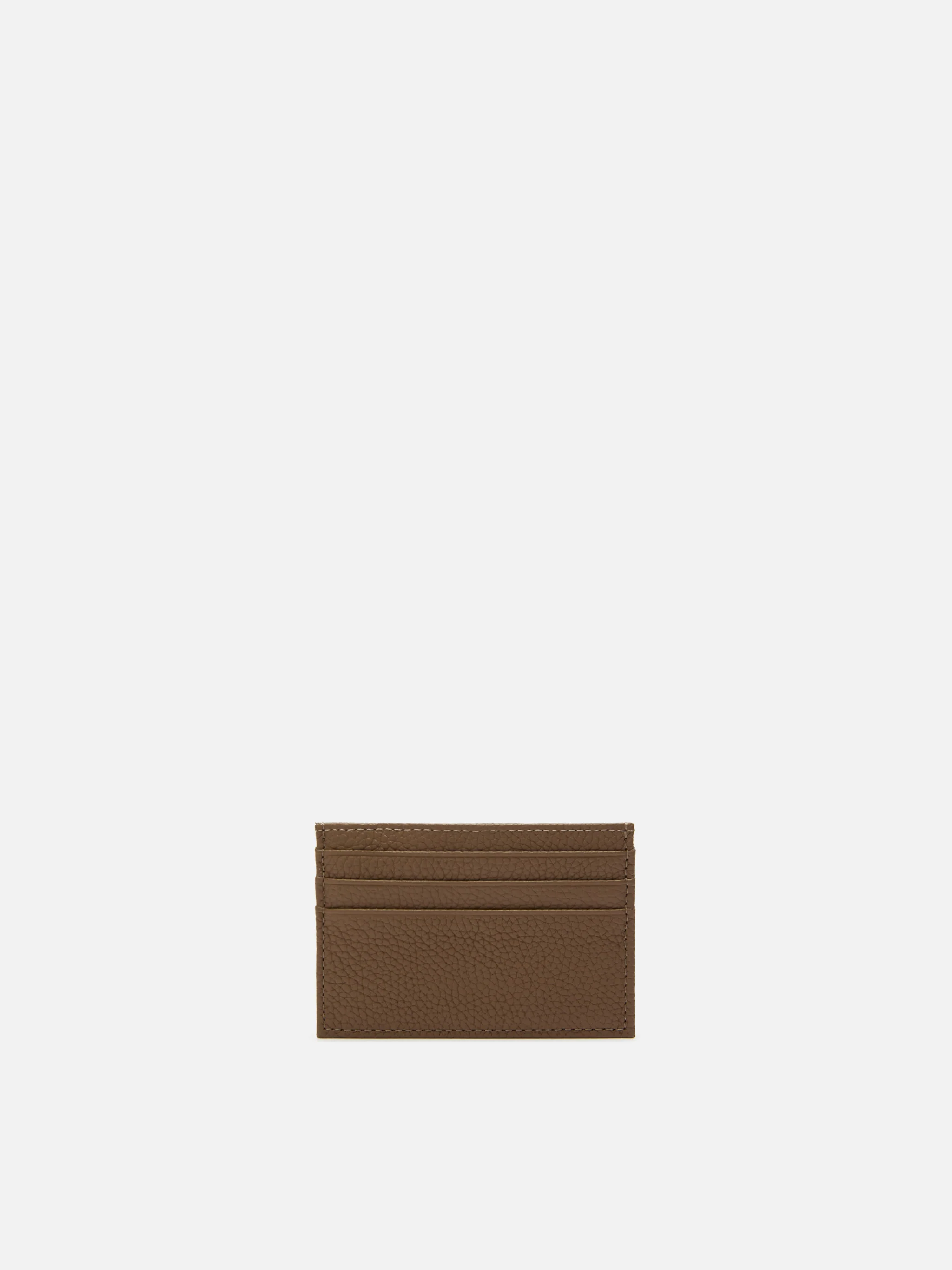 Card Holder in brown grained leather - Image 3