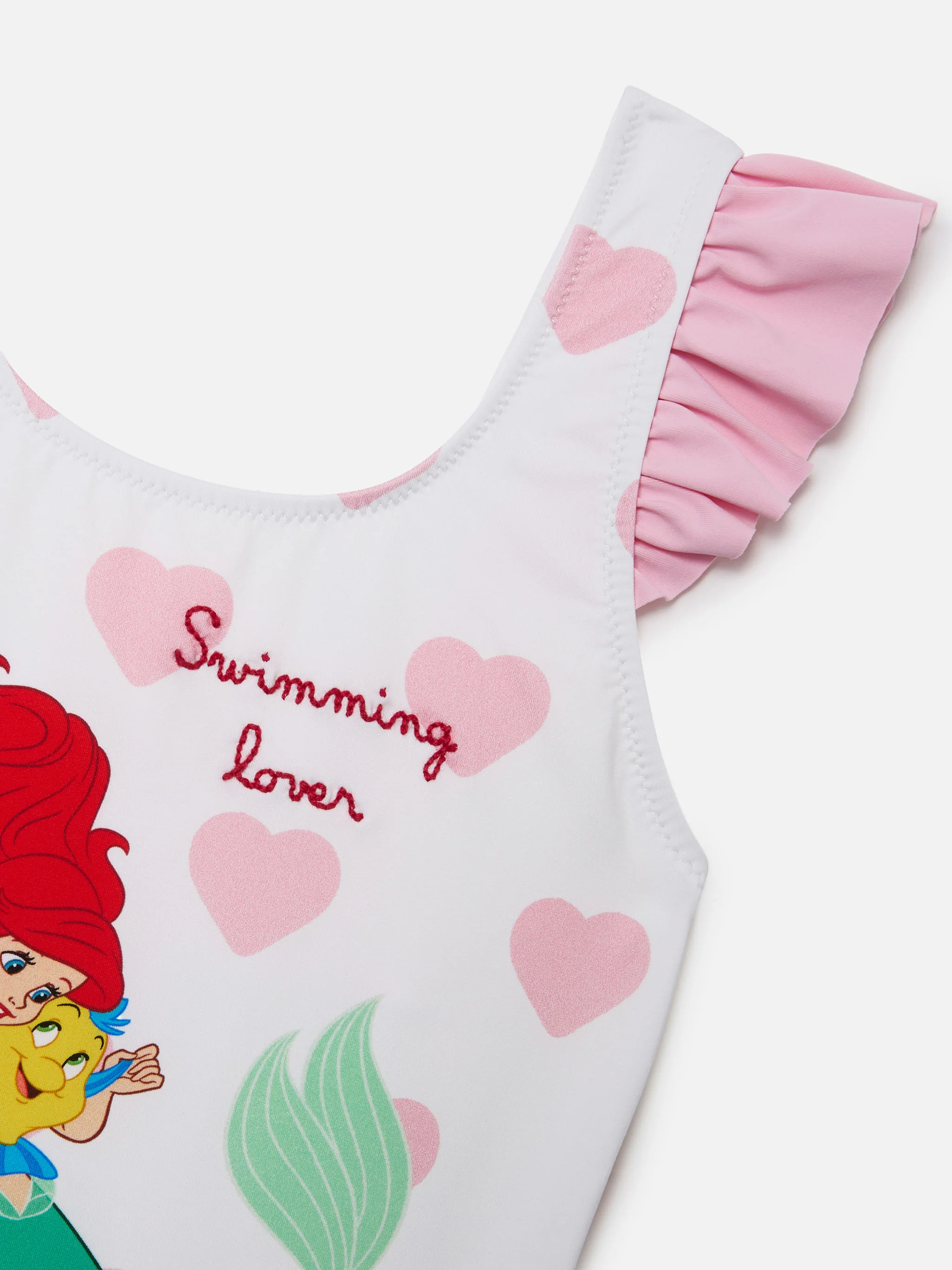 Carol one-piece swimsuit with Ariel and heart print | Special Edition - Image 3
