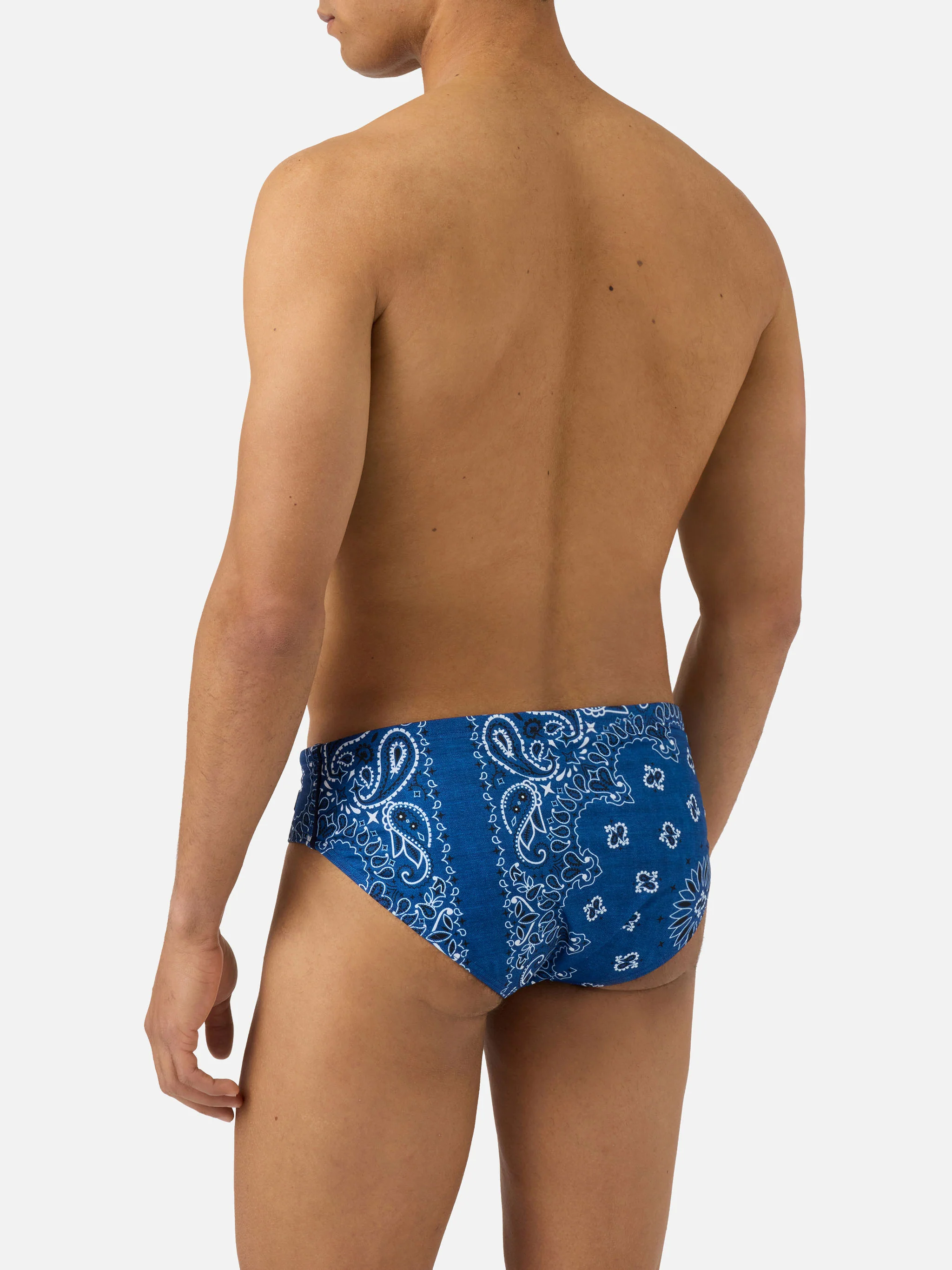 Cayo navy bandanna print swim briefs - Image 5