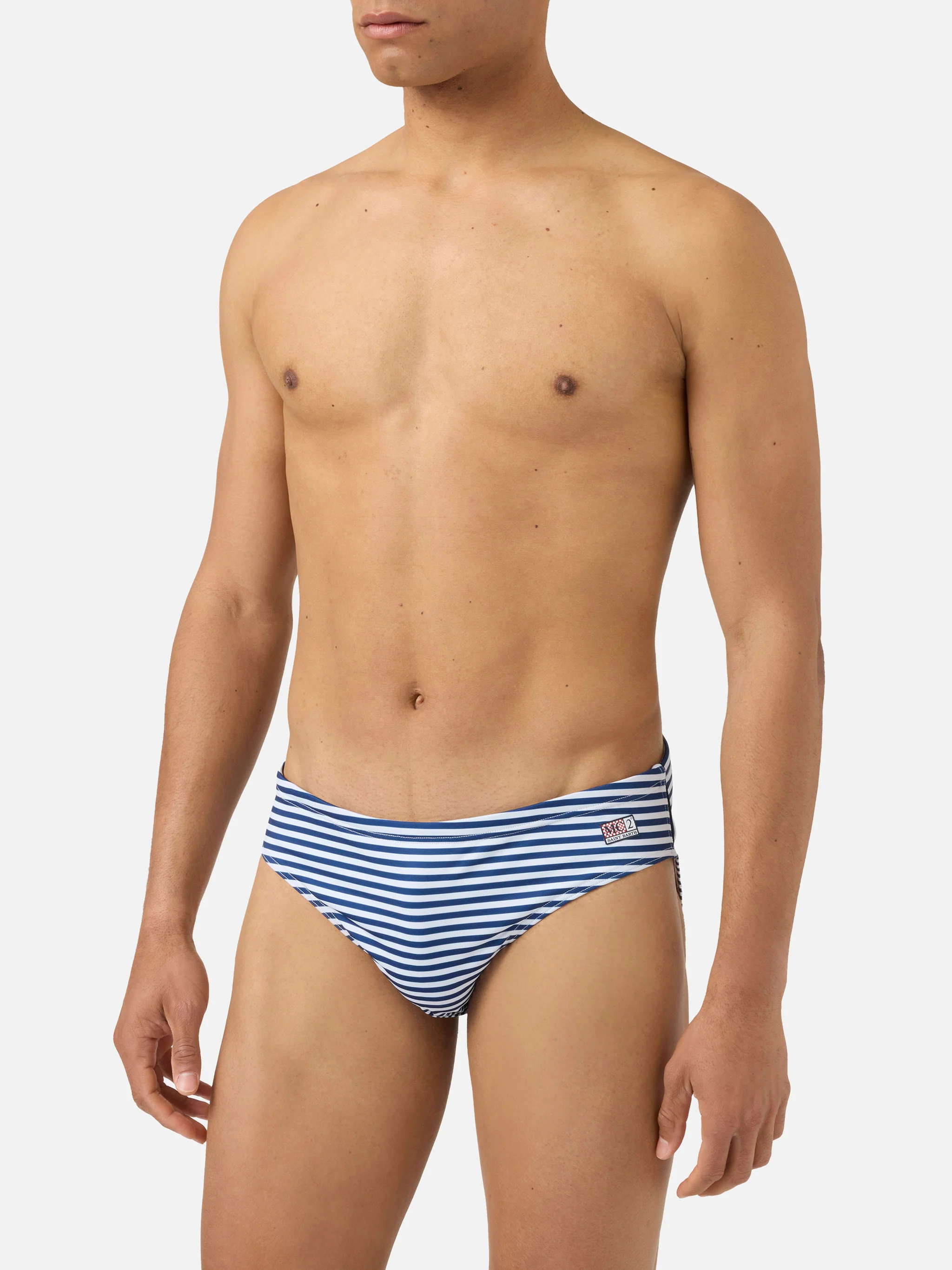 Cayo navy striped swim briefs - Image 3