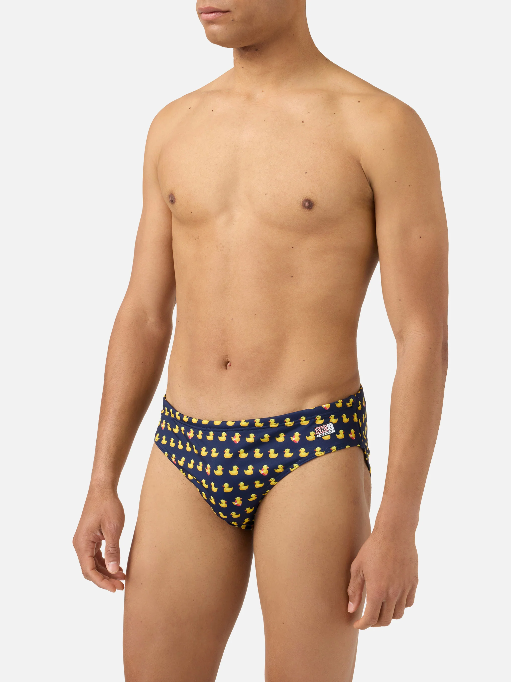 Cayo navy swim briefs with duck print - Image 3