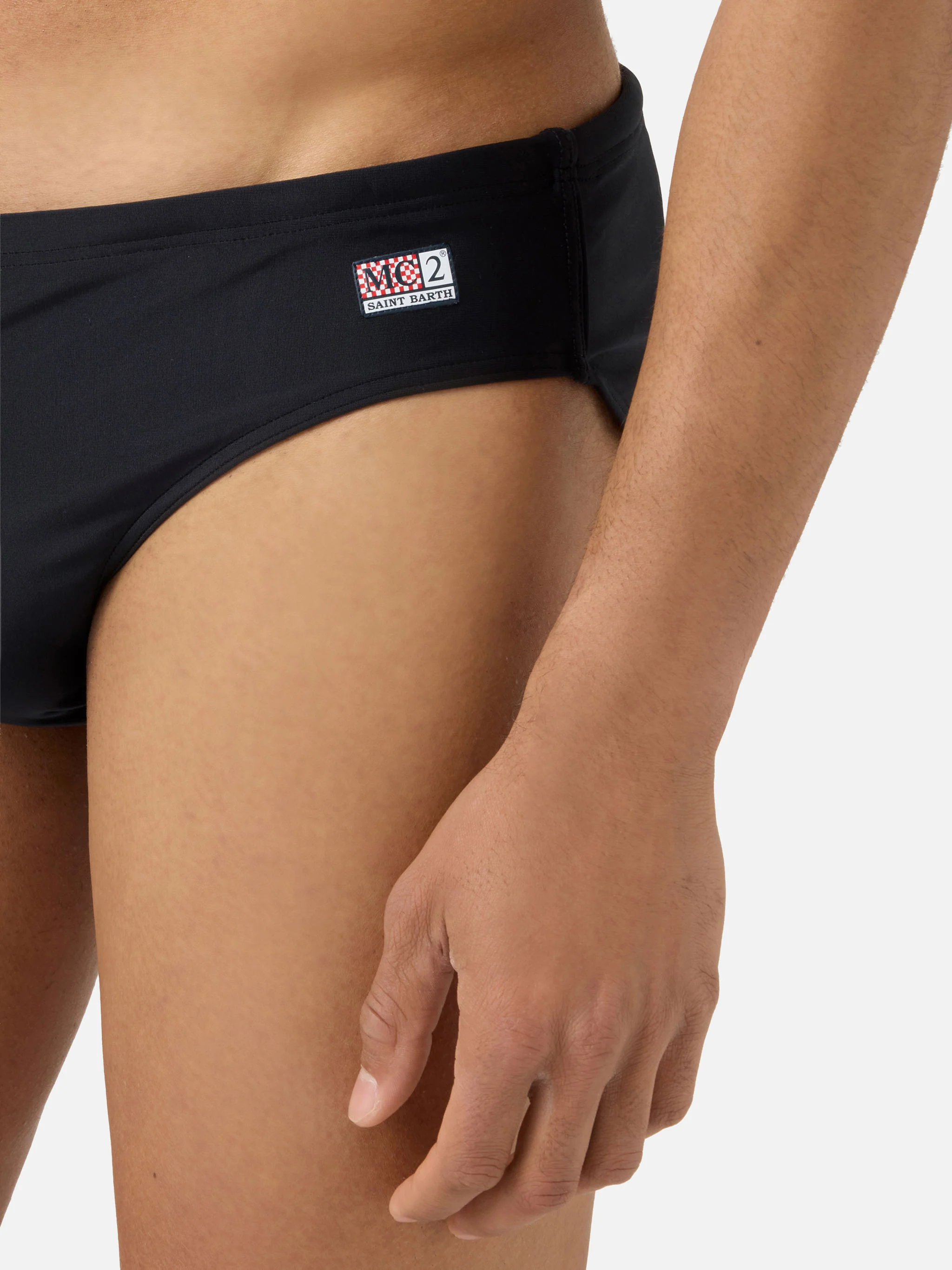 Cayo solid black swim briefs - Image 4
