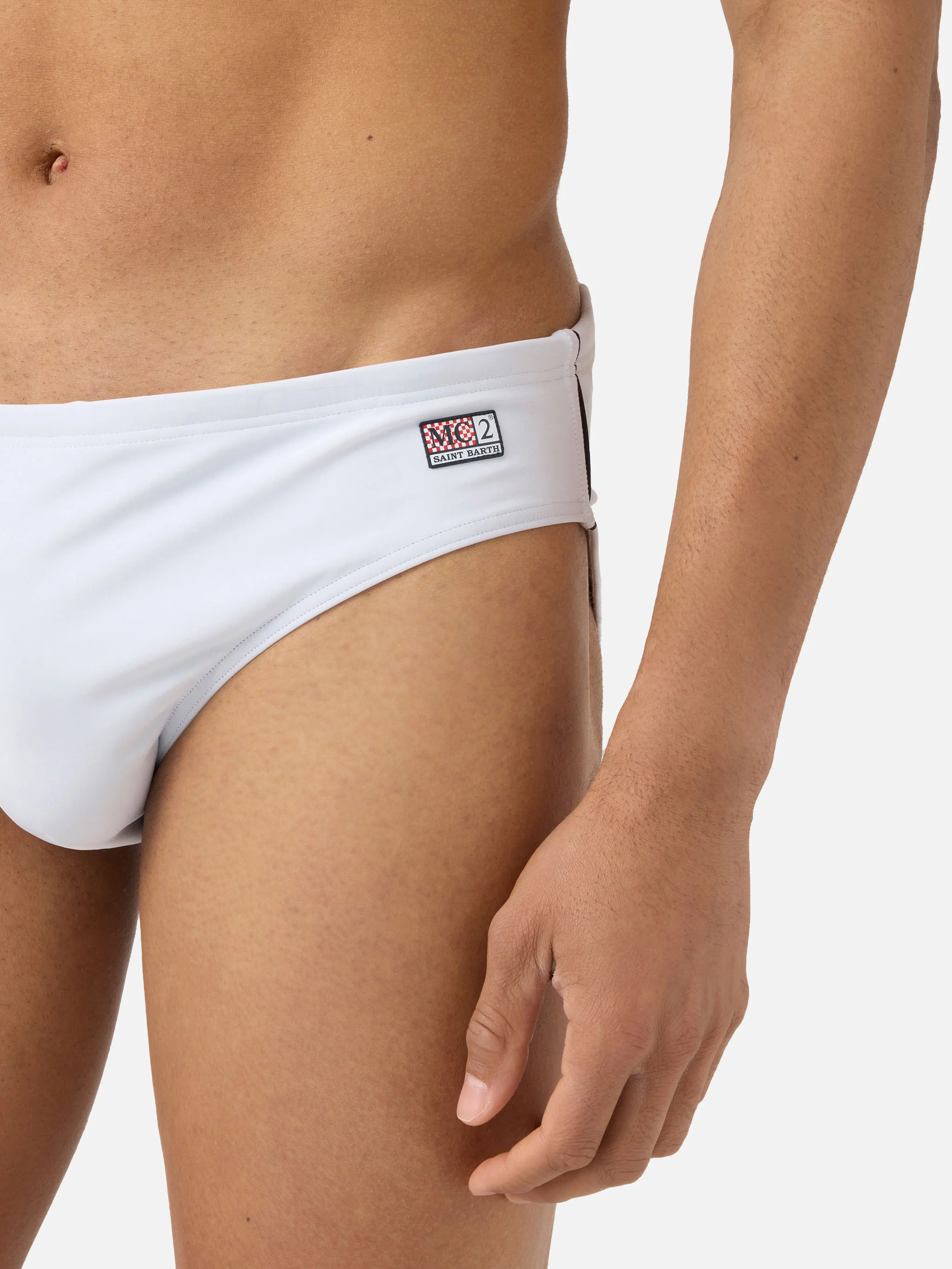 Cayo solid white swim briefs - Image 4