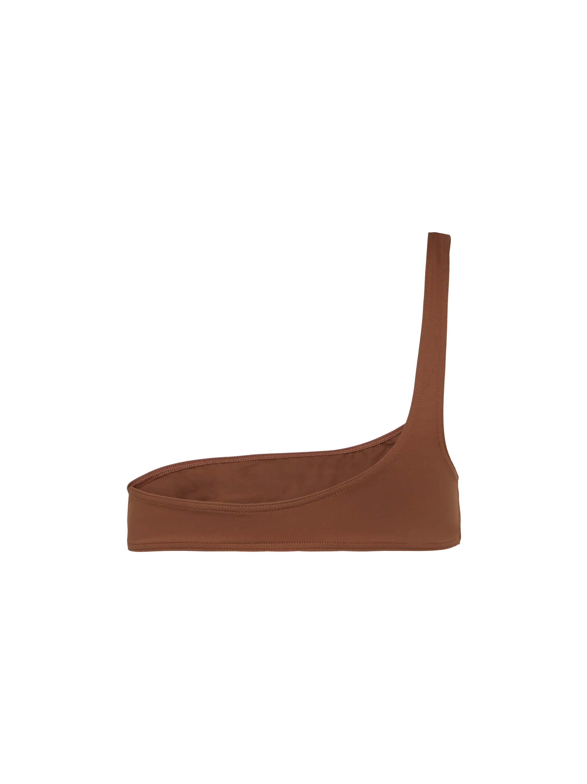 Celestine brown one-shoulder bralette top - Image 3