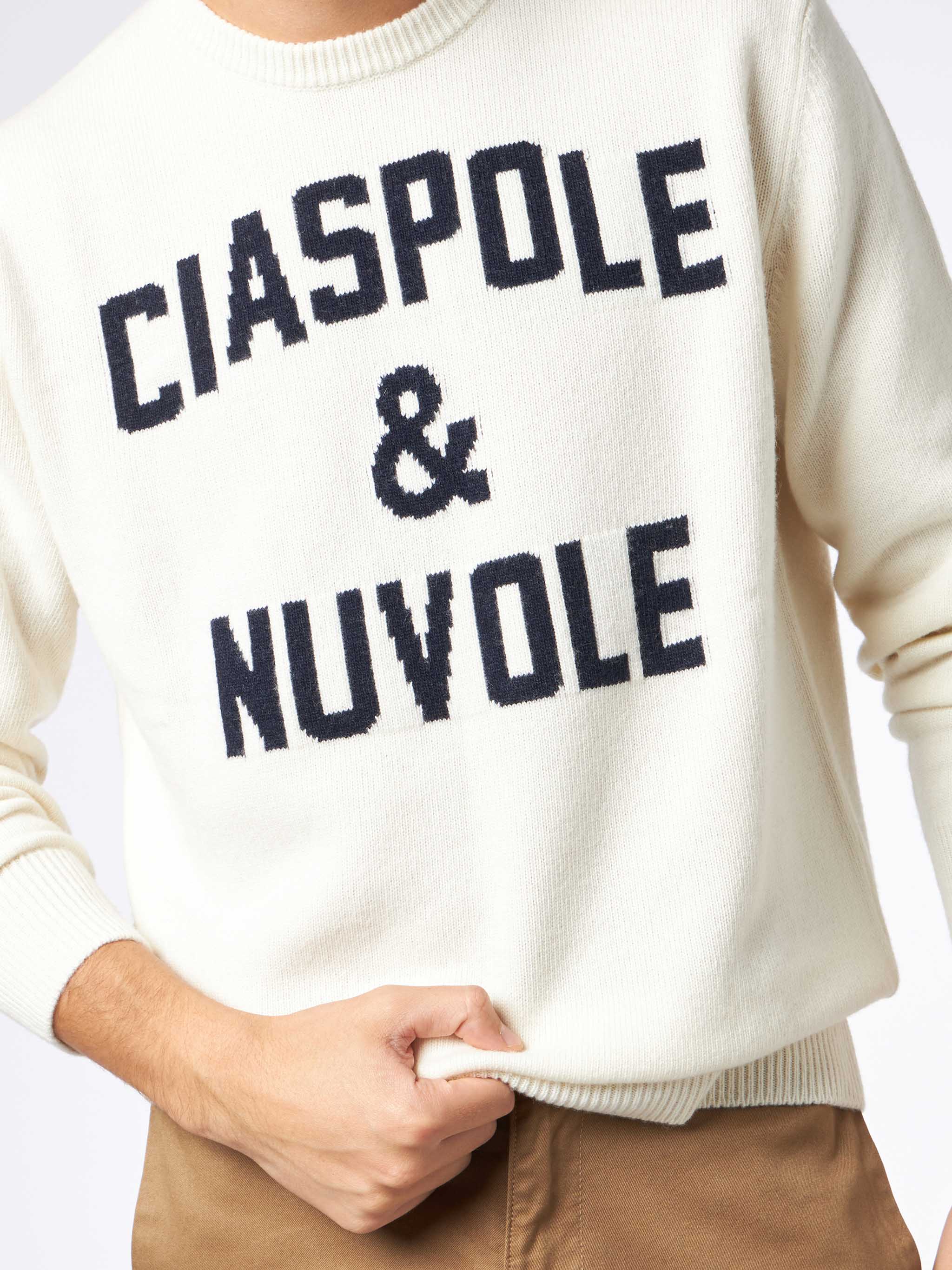 Crewneck sweater with Ciaspole e Nuvole jacquard - Image 2