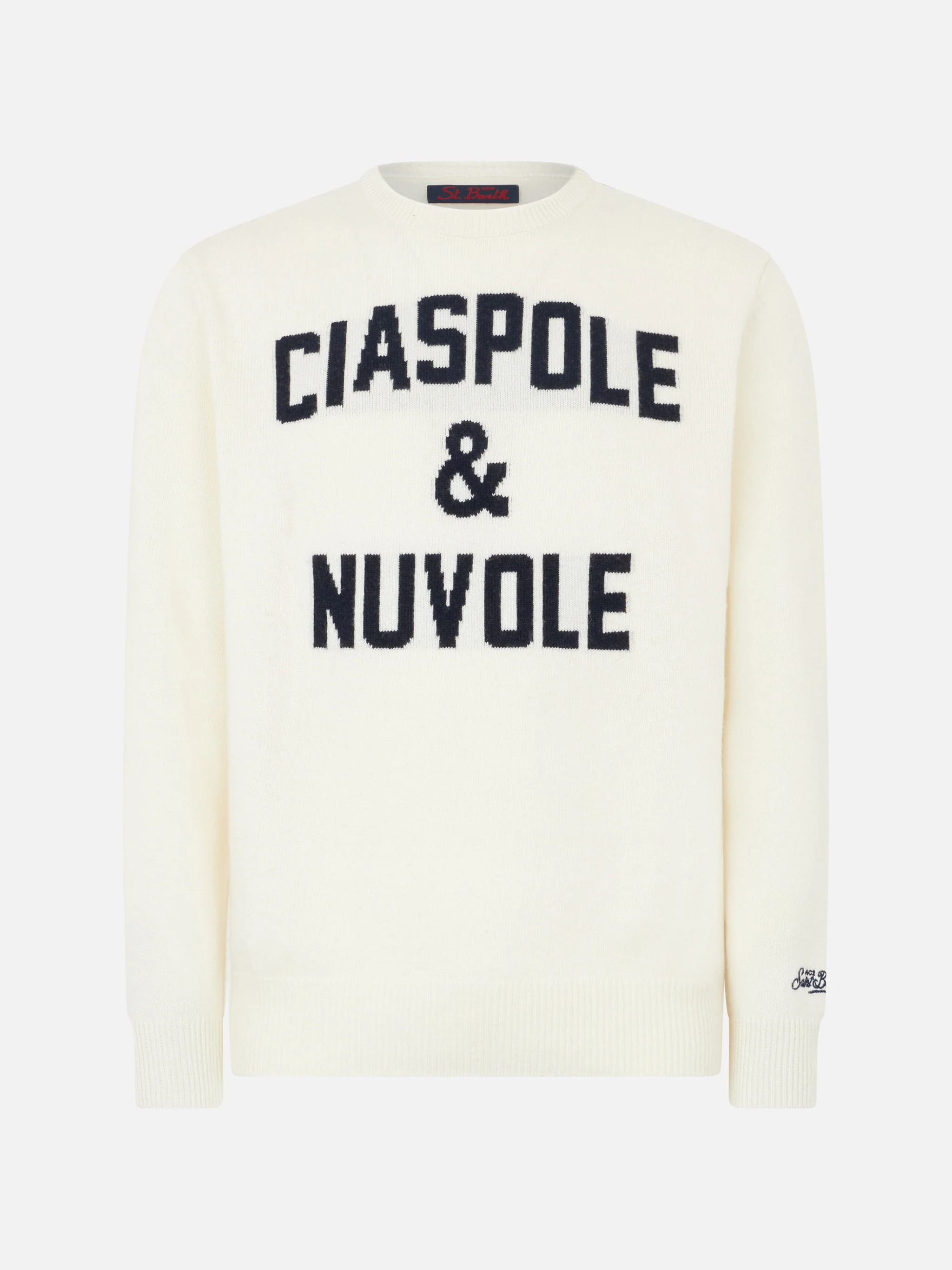 Crewneck sweater with Ciaspole e Nuvole jacquard - Image 4