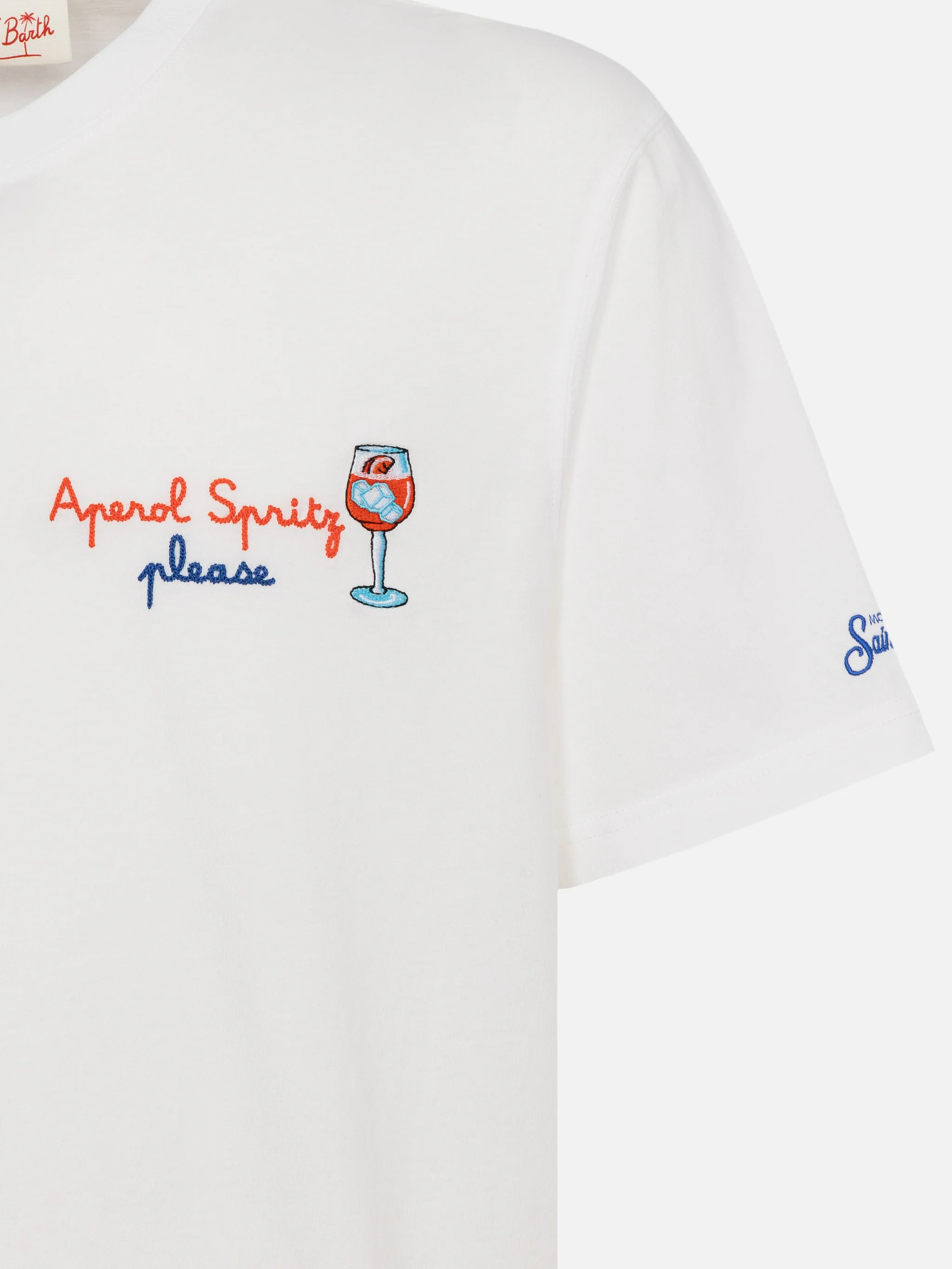Classic fit cotton jersey t-shirt Portofino with Aperol Spritz, please embroidery | APEROL SPECIAL EDITION - Image 4