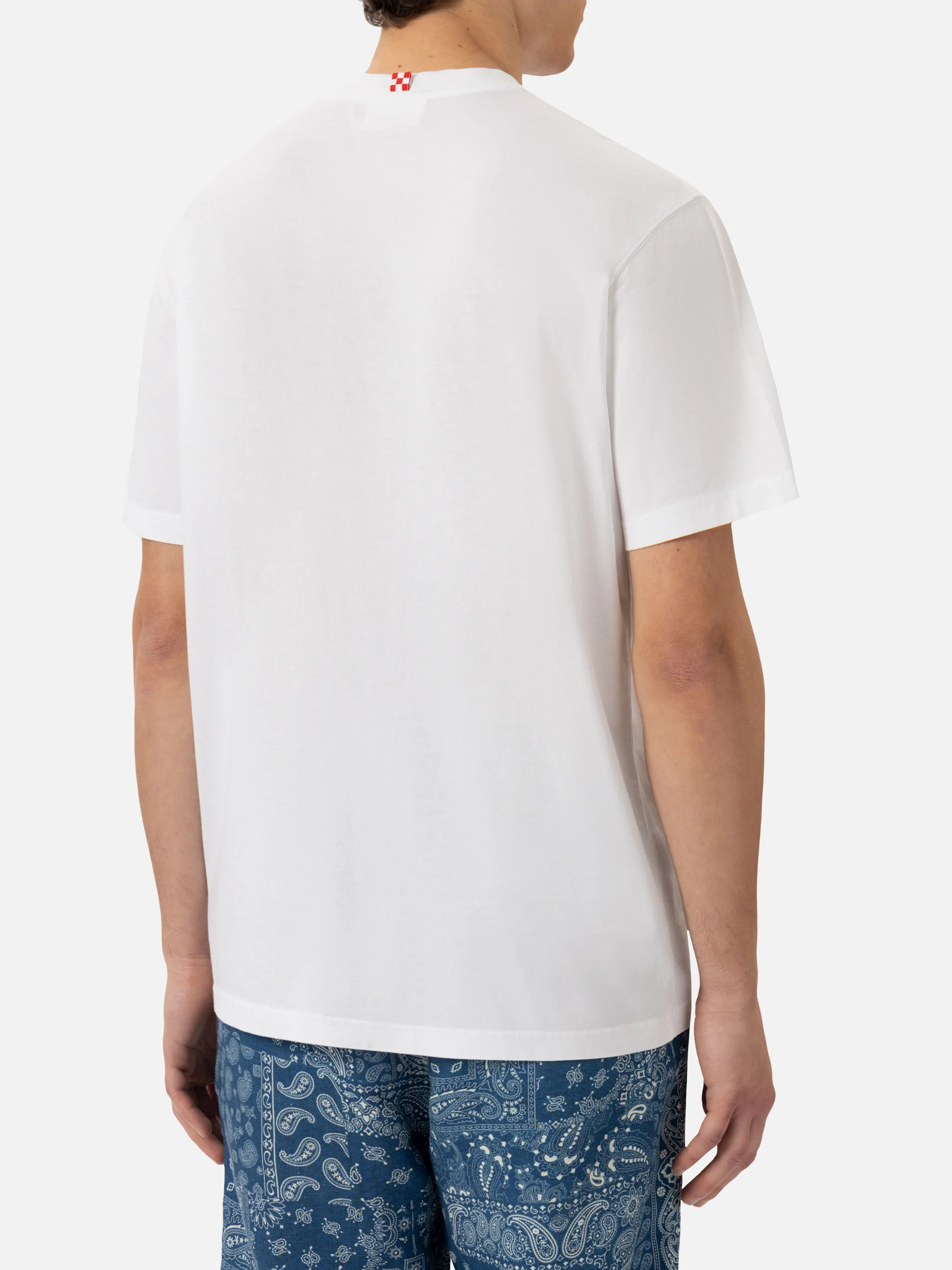 Classic fit cotton jersey t-shirt Portofino with Aperol Spritz, please embroidery | APEROL SPECIAL EDITION - Image 5