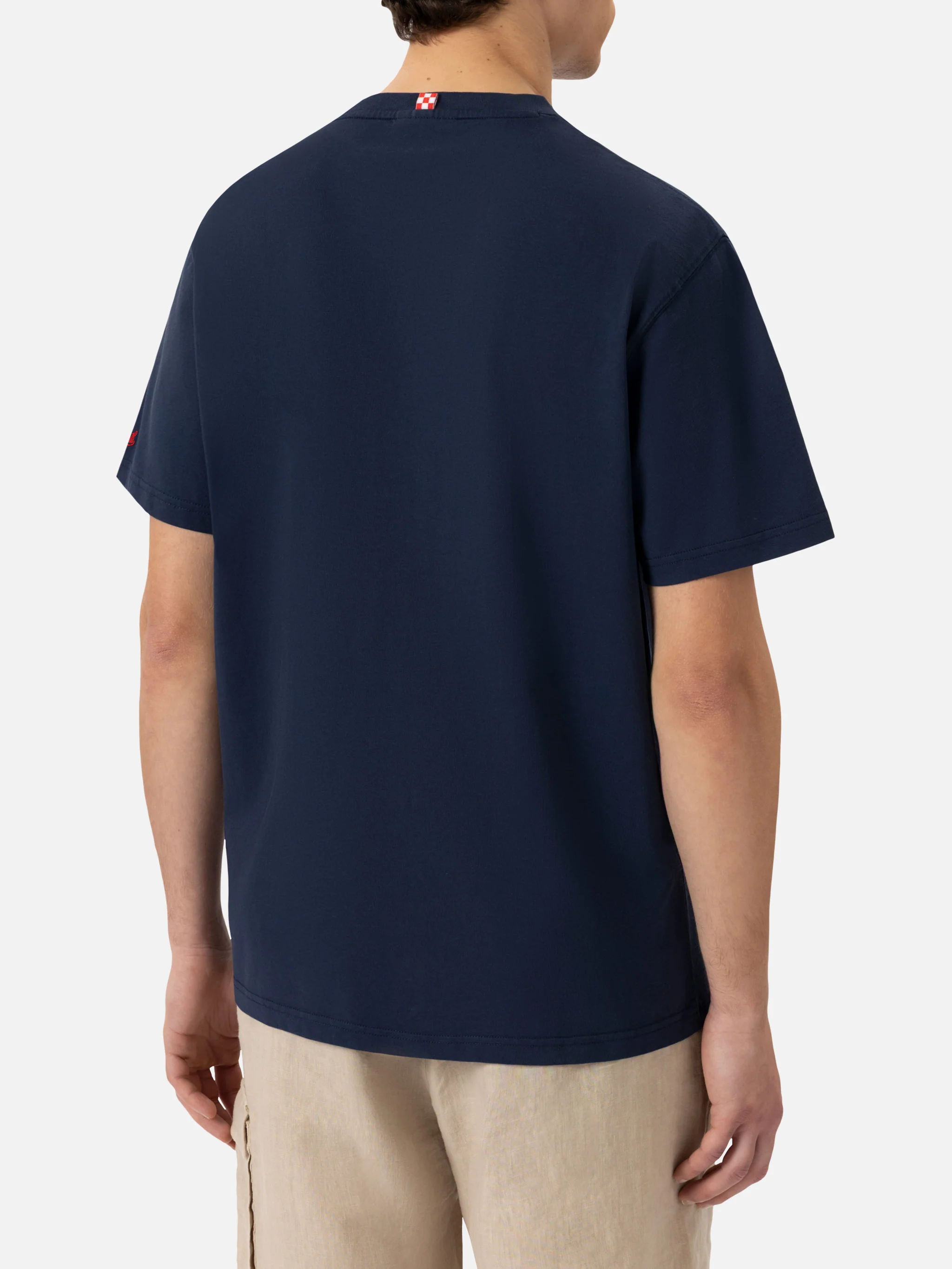 Classic fit cotton jersey t-shirt Portofino with Brillo senza bere embroidery | INSULTI LUMINOSI SPECIAL EDITION - Image 5