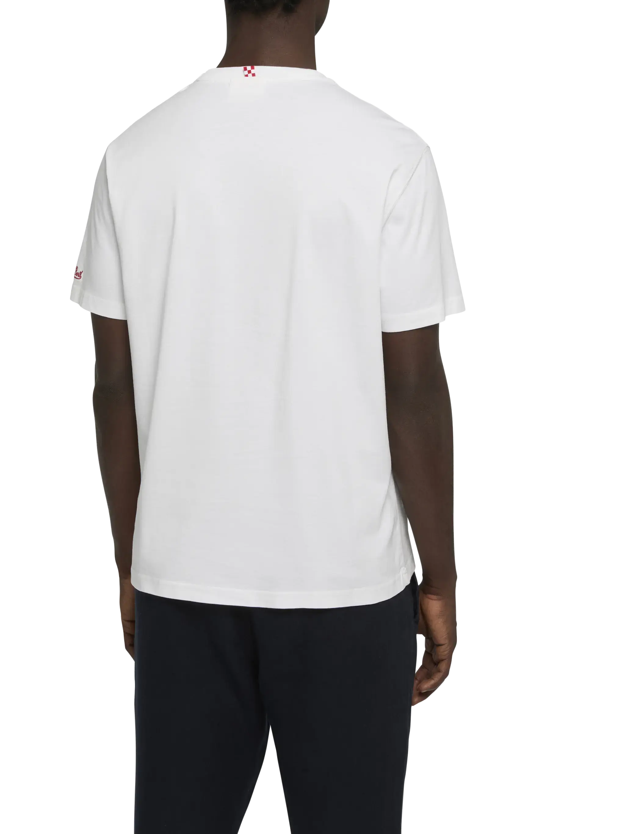 Classic fit cotton jersey t-shirt Portofino with Famolo strano embroidery |INSULTI LUMINOSI SPECIAL EDITION - Image 4
