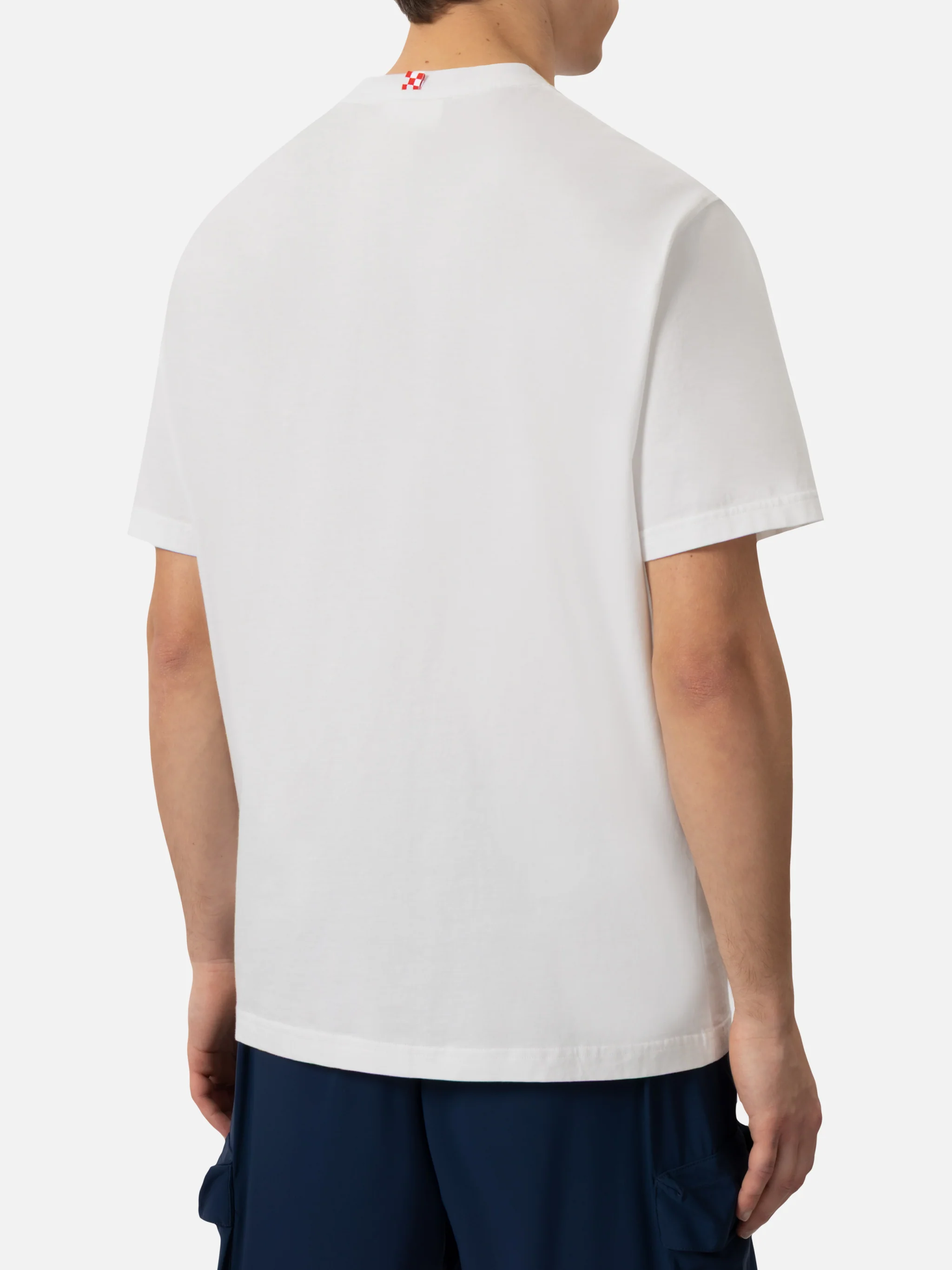 Classic fit cotton jersey t-shirt Portofino with Gin Gin embroidery | INSULTI LUMINOSI SPECIAL EDITION - Image 4