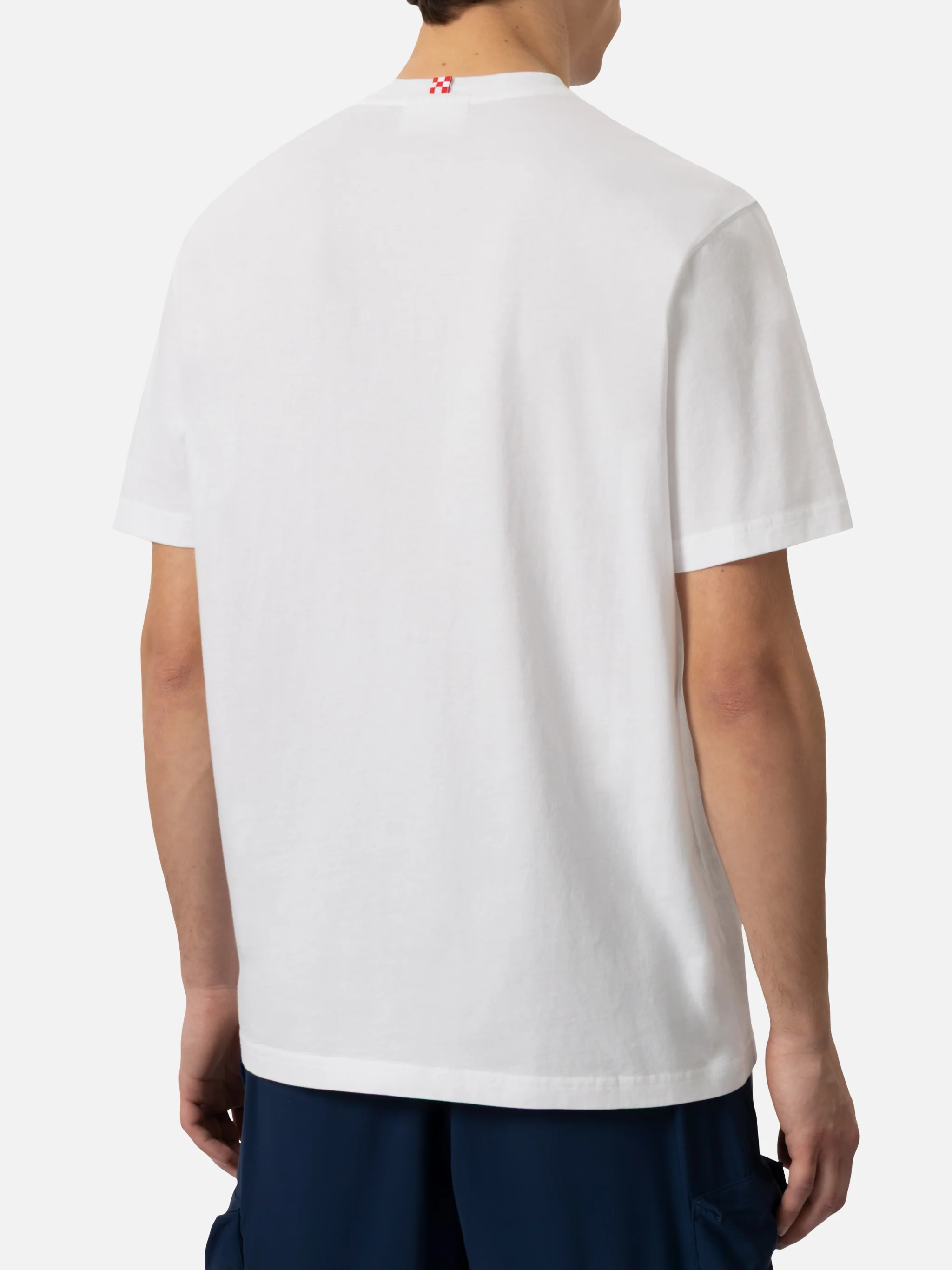 Classic fit cotton jersey t-shirt Portofino with Only Fantastic embroidery - Image 4