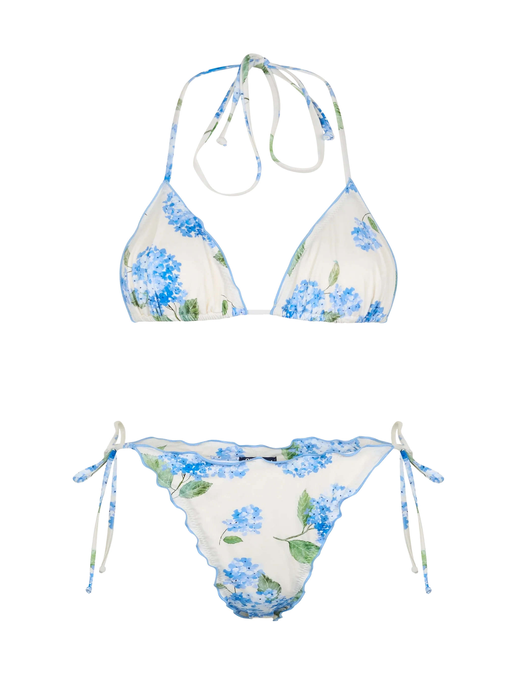 Classic triangle bikini Sagittarius Miami with floral print