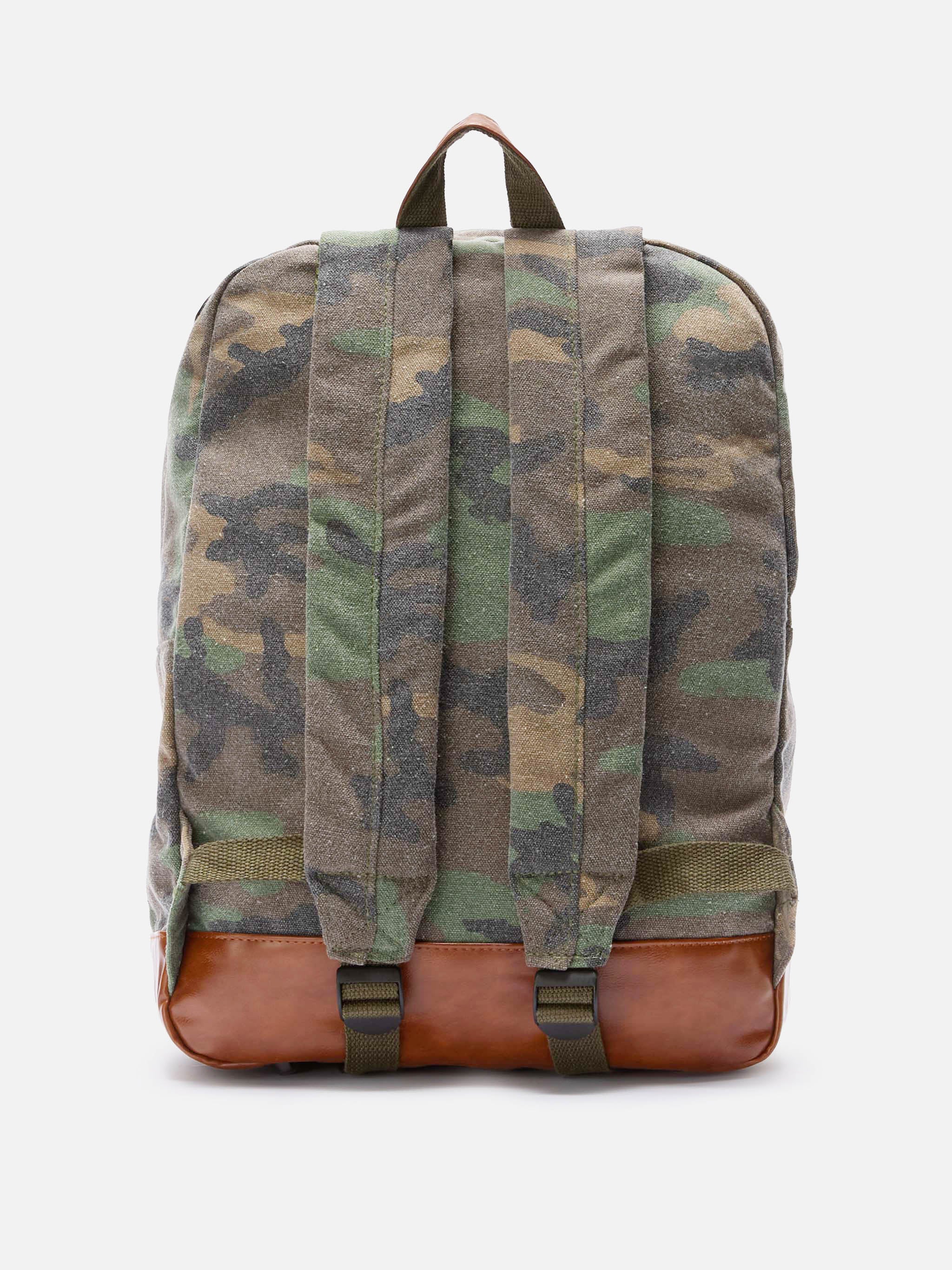 Cody canvas backpack with camouflage print - Image 4
