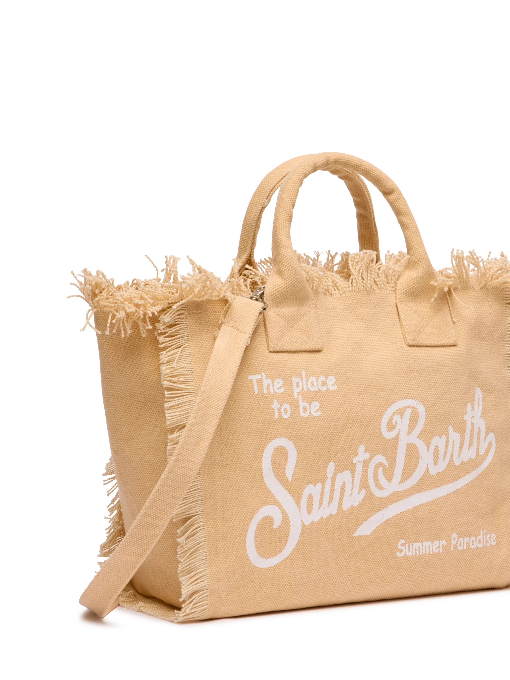 Colette beige cotton canvas handbag - Image 3