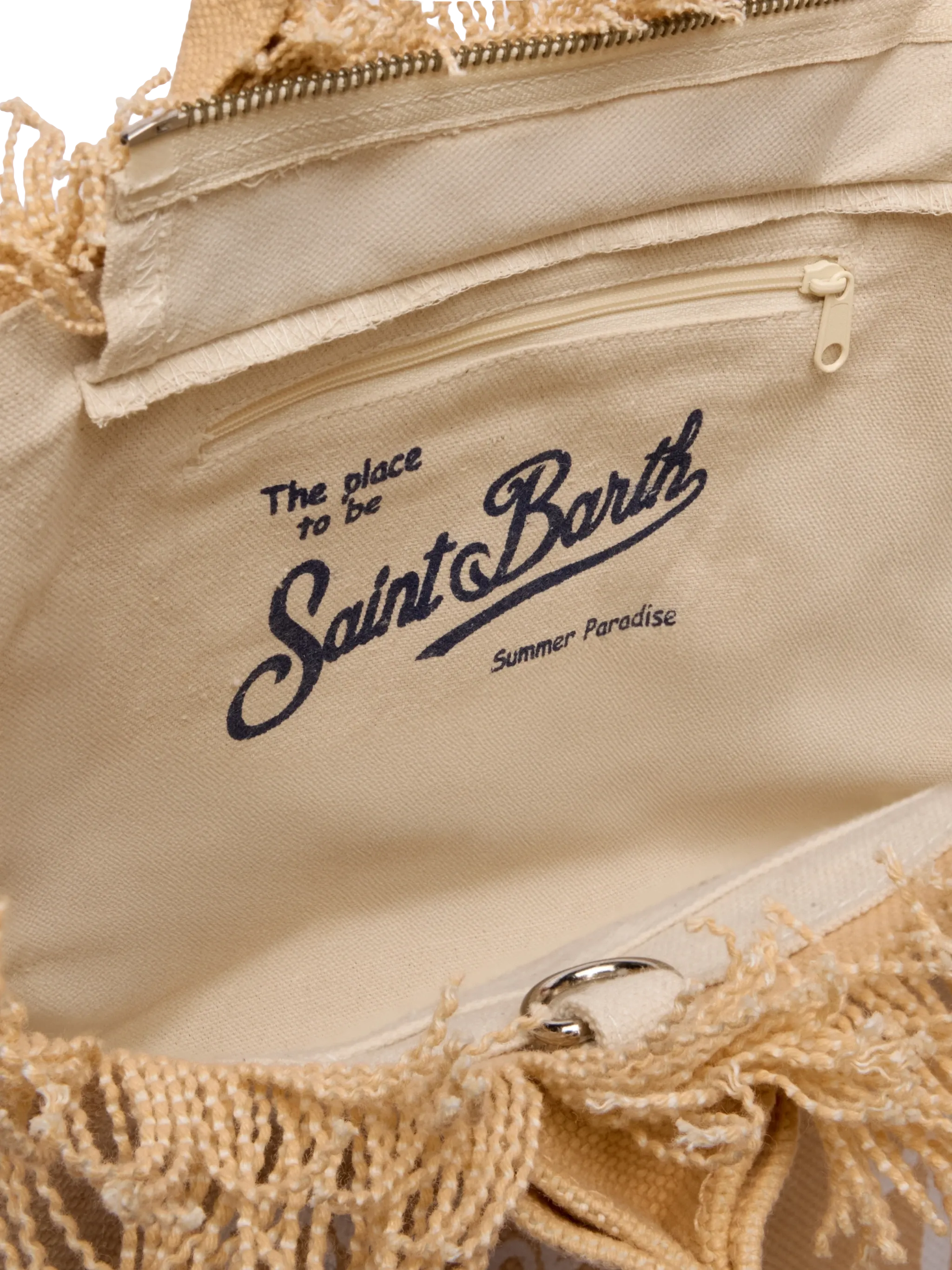 Colette beige cotton canvas handbag - Image 4