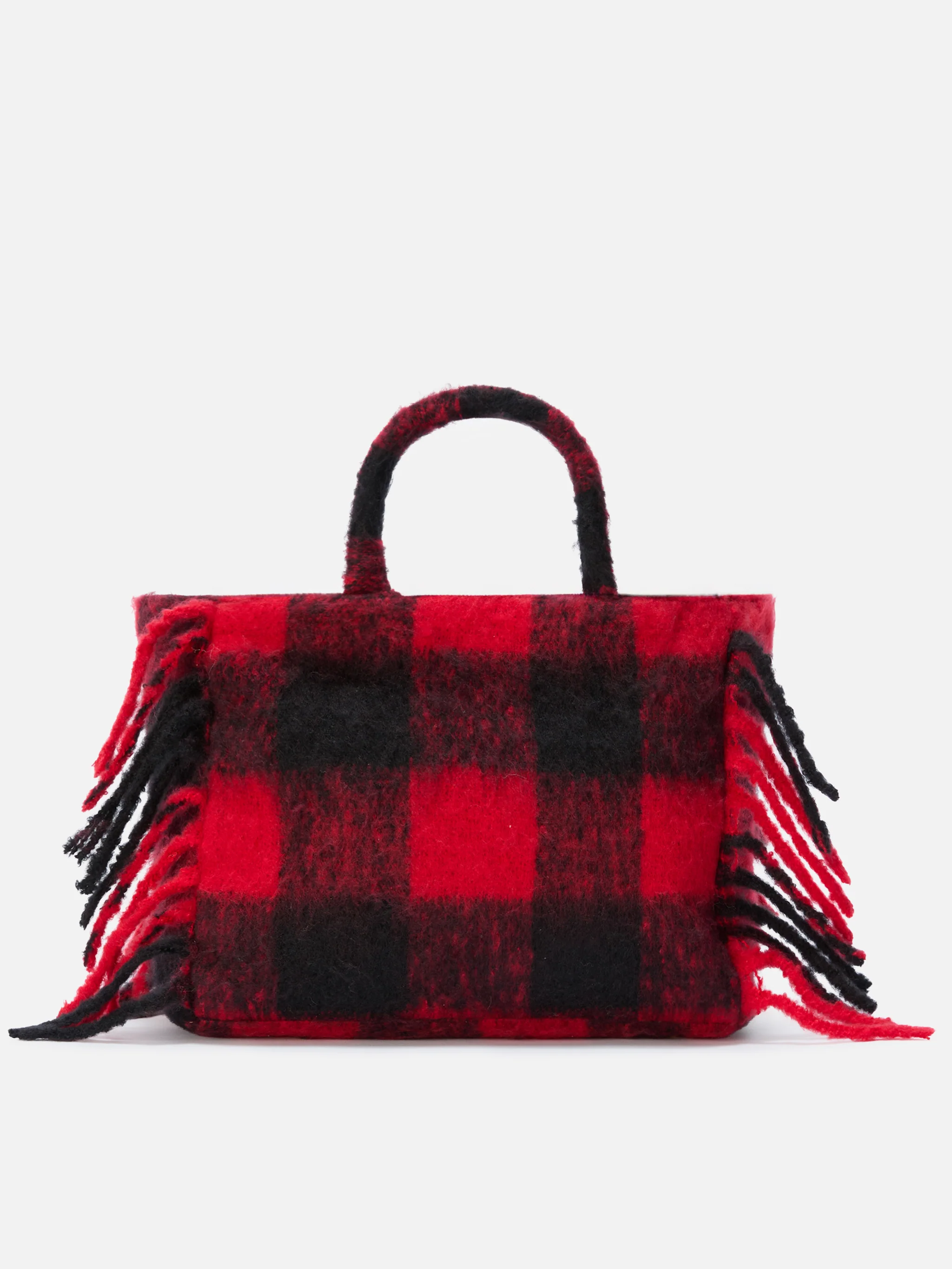 Colette blanket handbag with check print - Image 5
