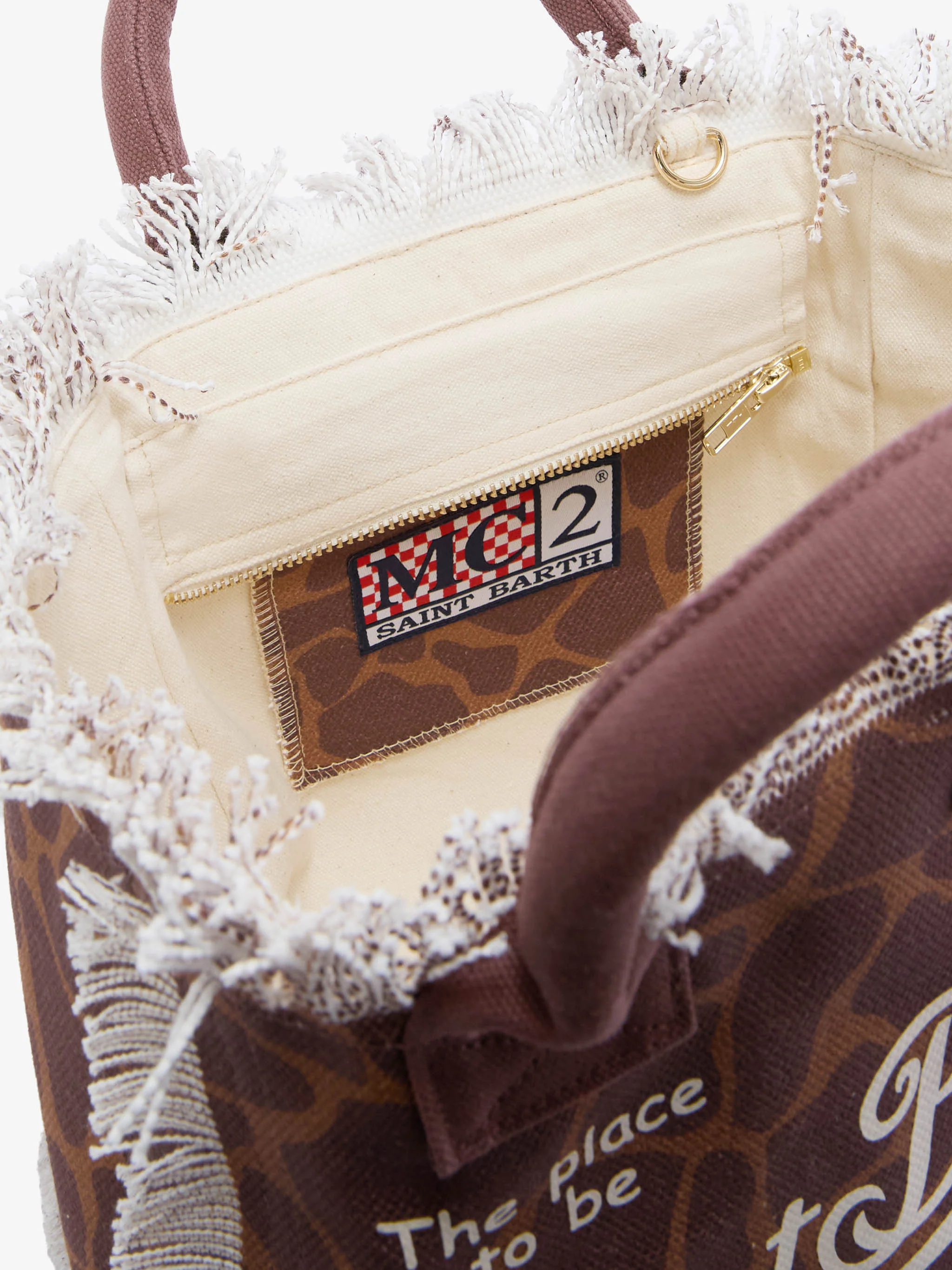 Colette canvas bag with animalier pattern - Image 4