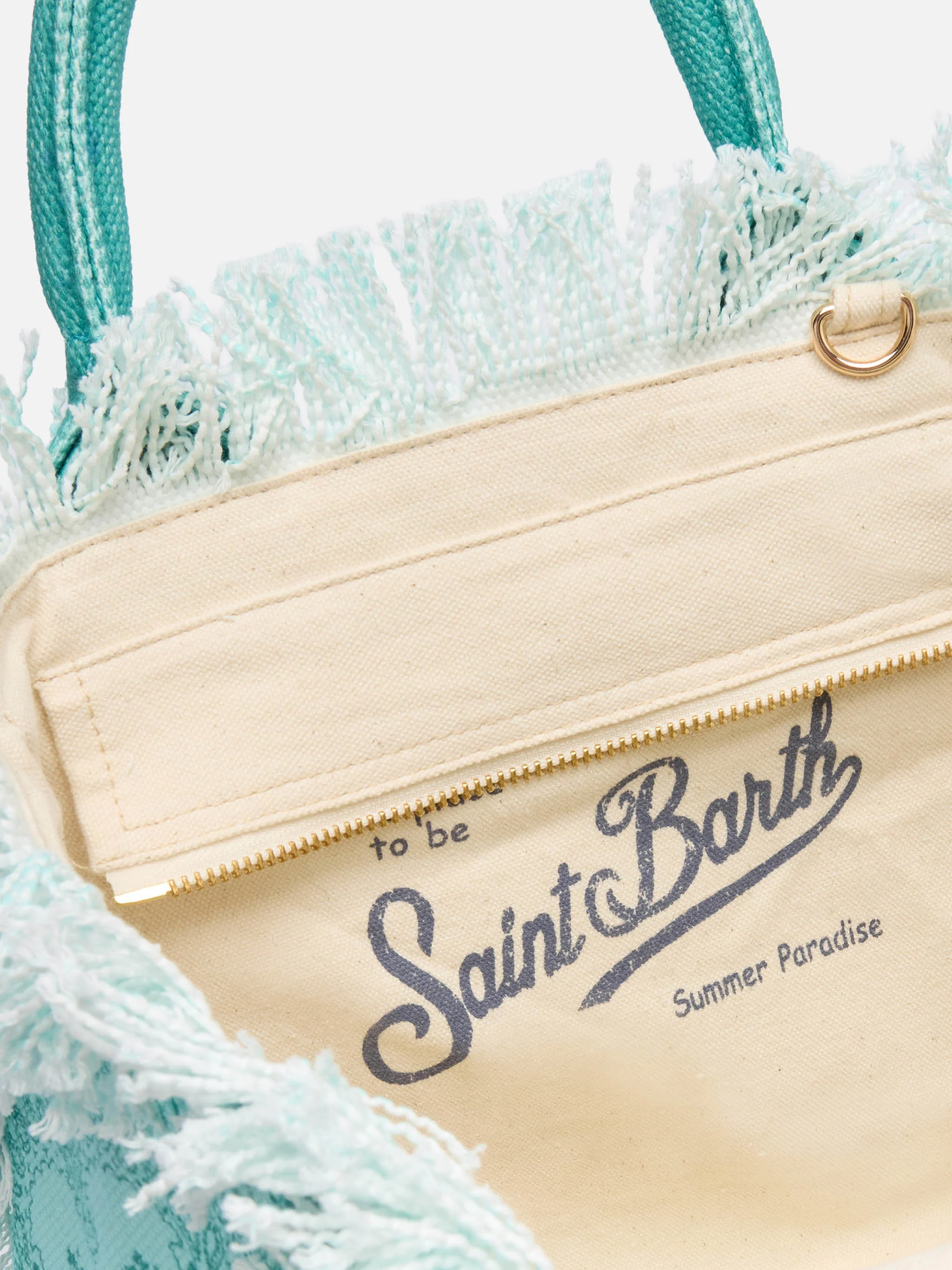 Colette cotton canvas handbag with bandana print - Image 4